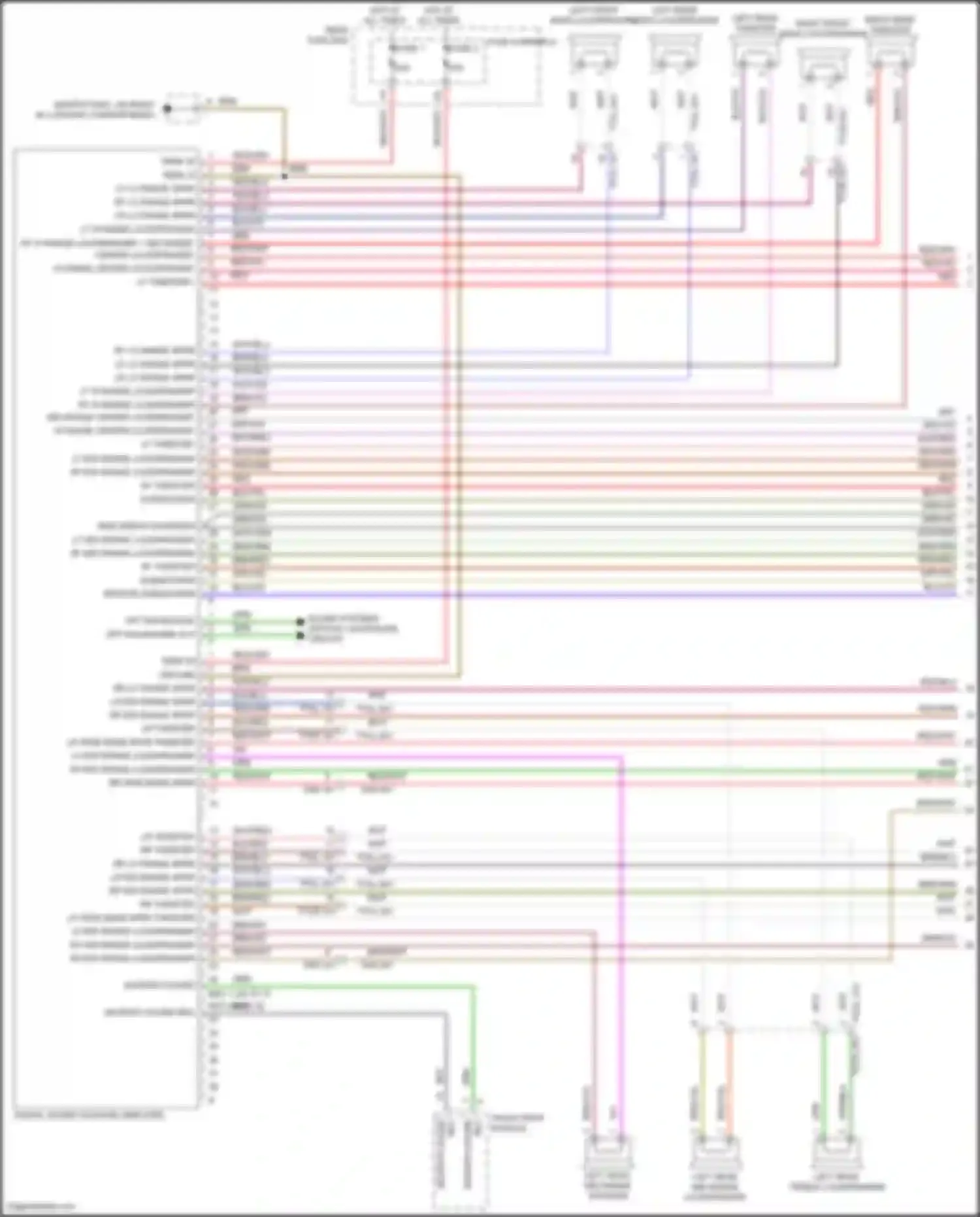Wiring diagram fuse carrier 9 for Porsche Cayenne III (2017-2023) (2 of 5)