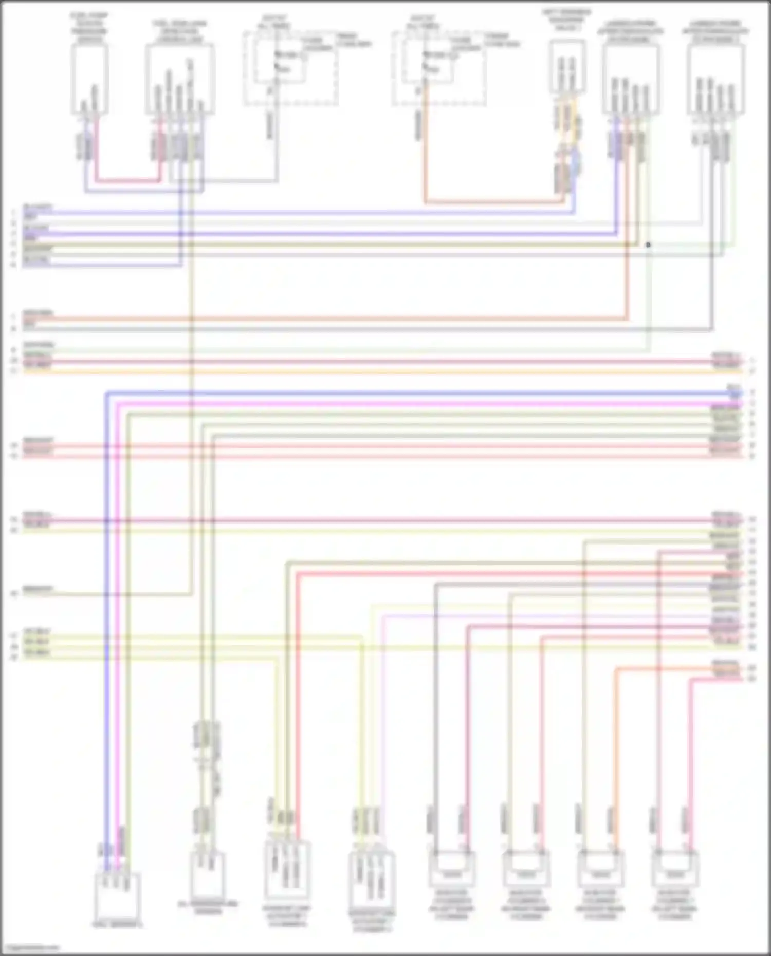 Wiring diagram injector cylinder 6 for Porsche Cayenne III (2017-2023) (4 of 5)