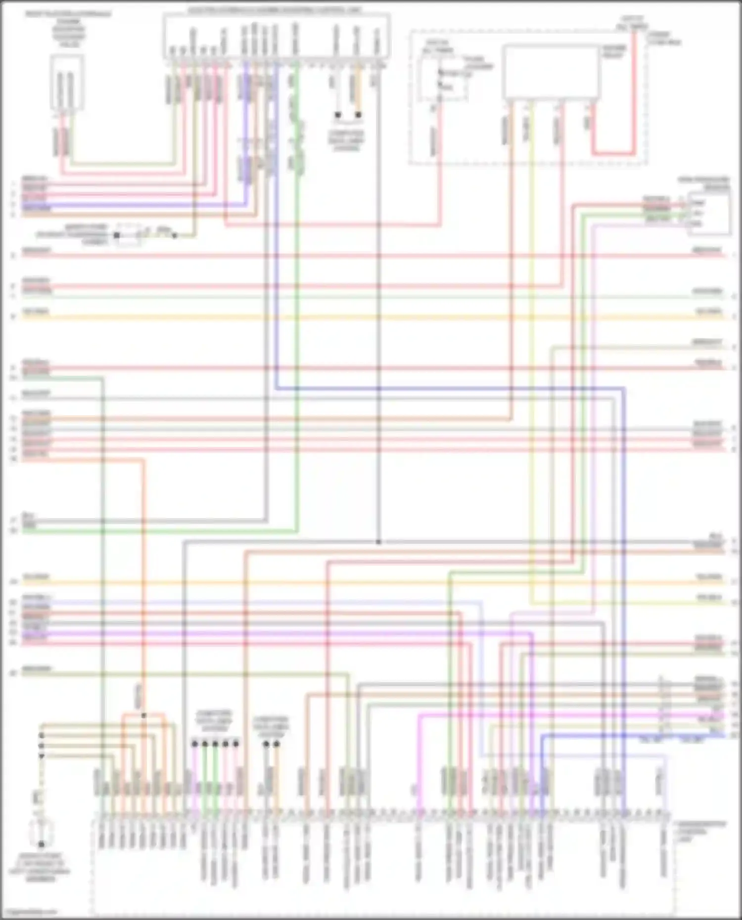 Wiring diagram main relay for Porsche Cayenne III (2017-2023) (3 of 11)