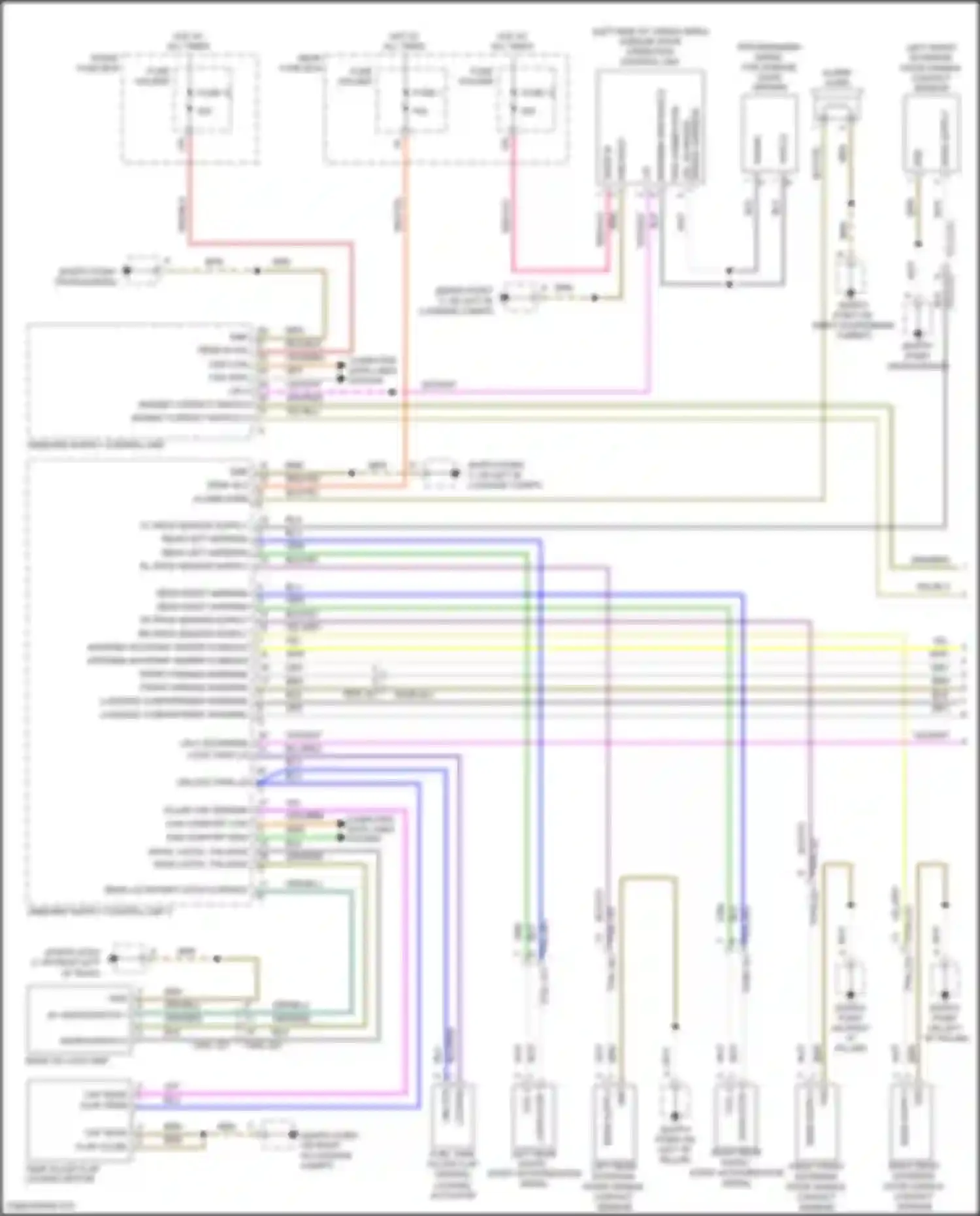 Wiring diagram programming aerial for garage door opener for Porsche Cayenne III (2017-2023) (1 of 2)