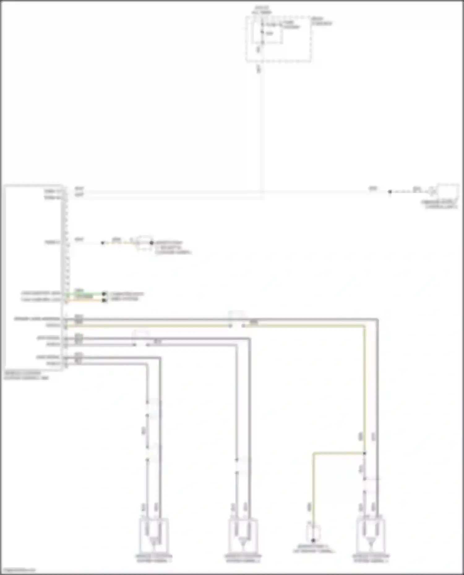 Wiring diagram rear fuse box for Porsche Cayenne III (2017-2023) (2 of 60)
