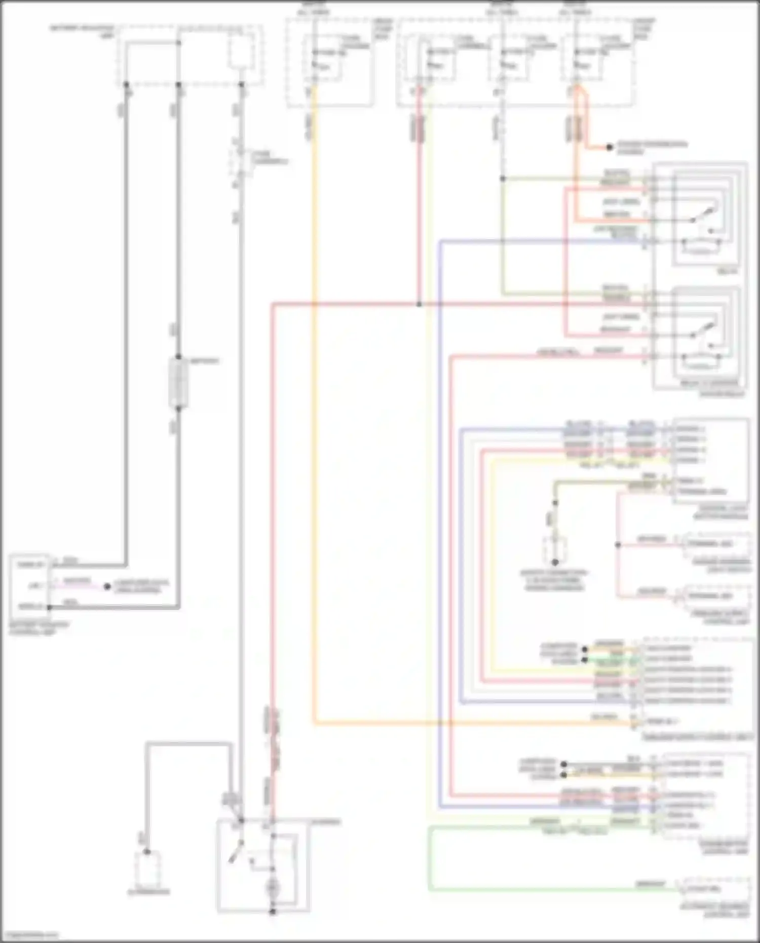 Wiring diagram red/yel for Porsche Cayenne III (2017-2023) (72 of 121)