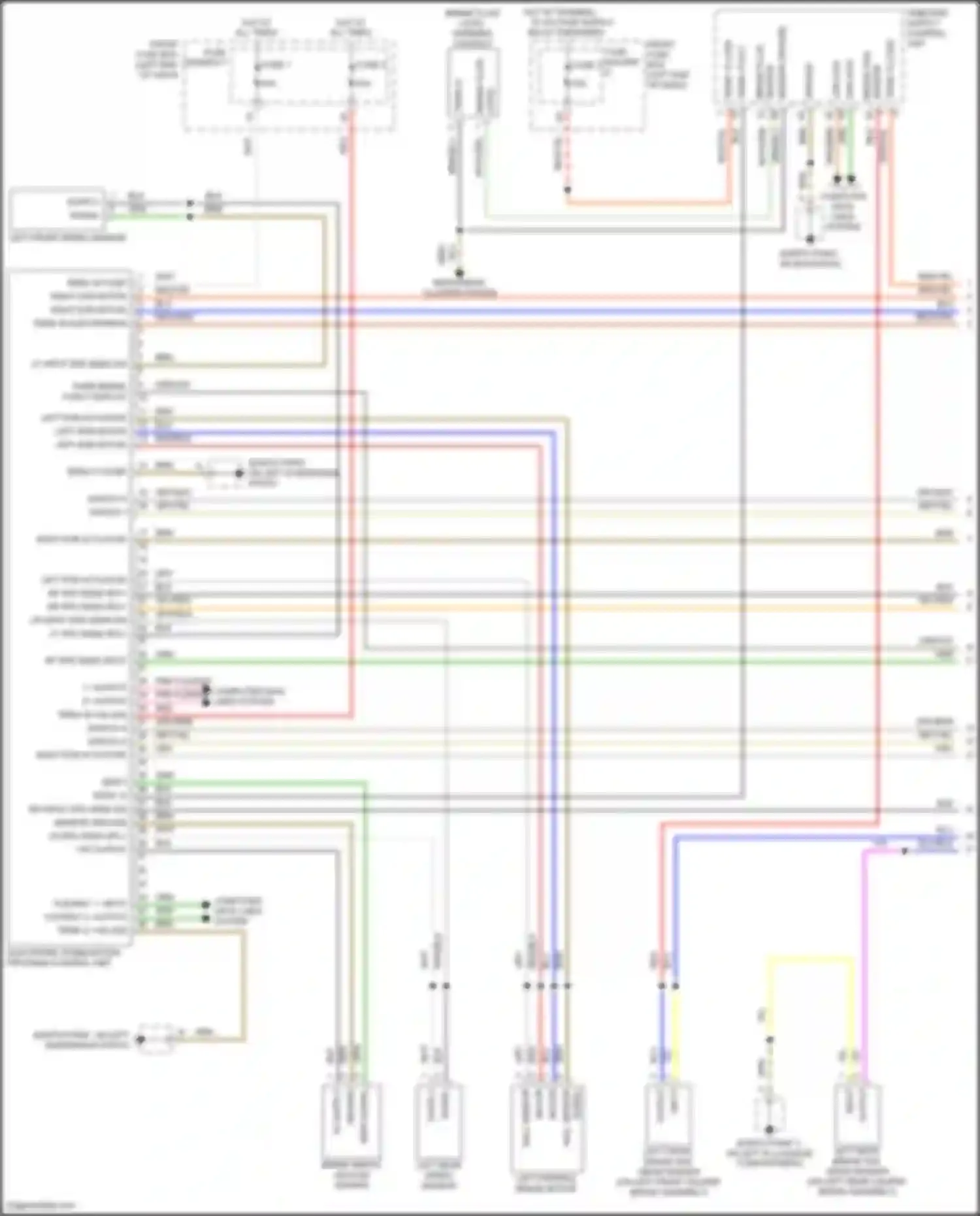 Wiring diagram switch 3 for Porsche Cayenne III (2017-2023) (1 of 3)