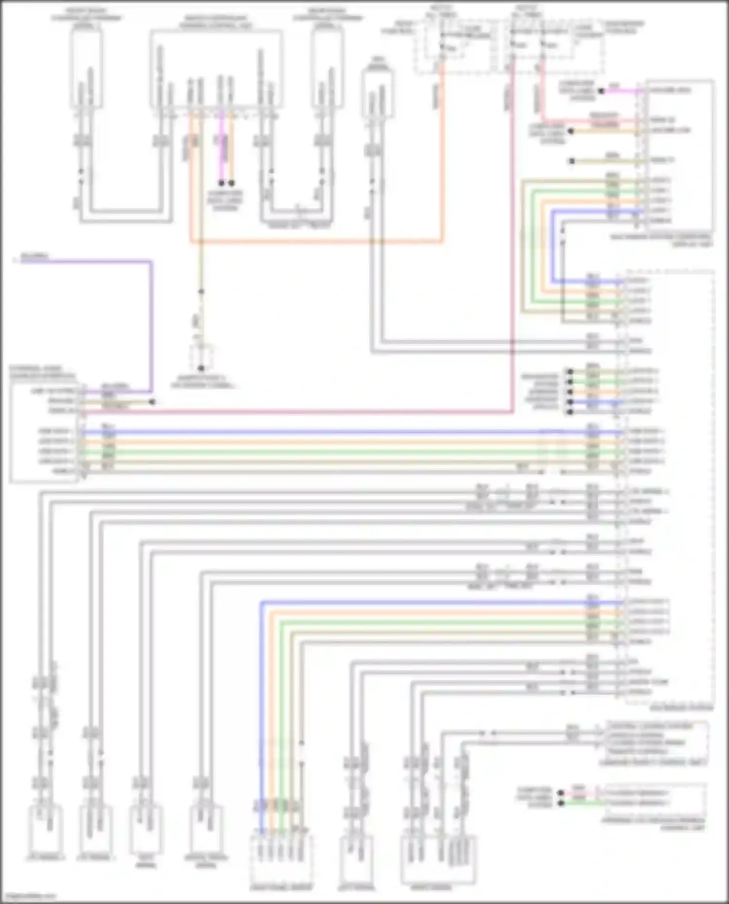 Wiring diagram usb data 1- for Porsche Cayenne III (2017-2023) (1 of 6)