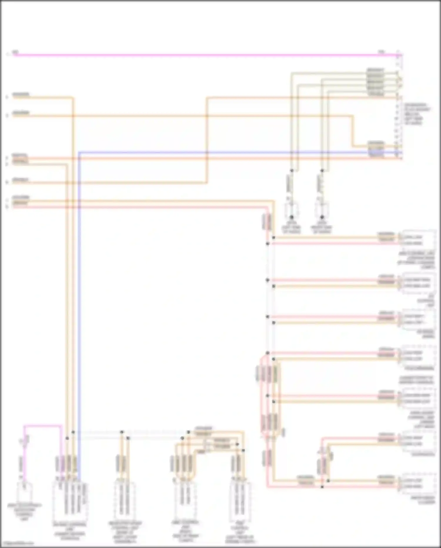 Cayman GT4 Porsche 981 (2015-2016): Computer data lines circuit (2 of 2)