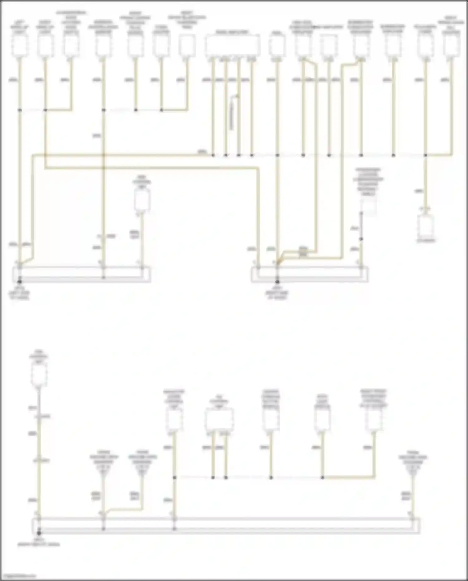 Cayman GT4 Porsche 981 (2015-2016): Ground distribution circuit (3 of 5)