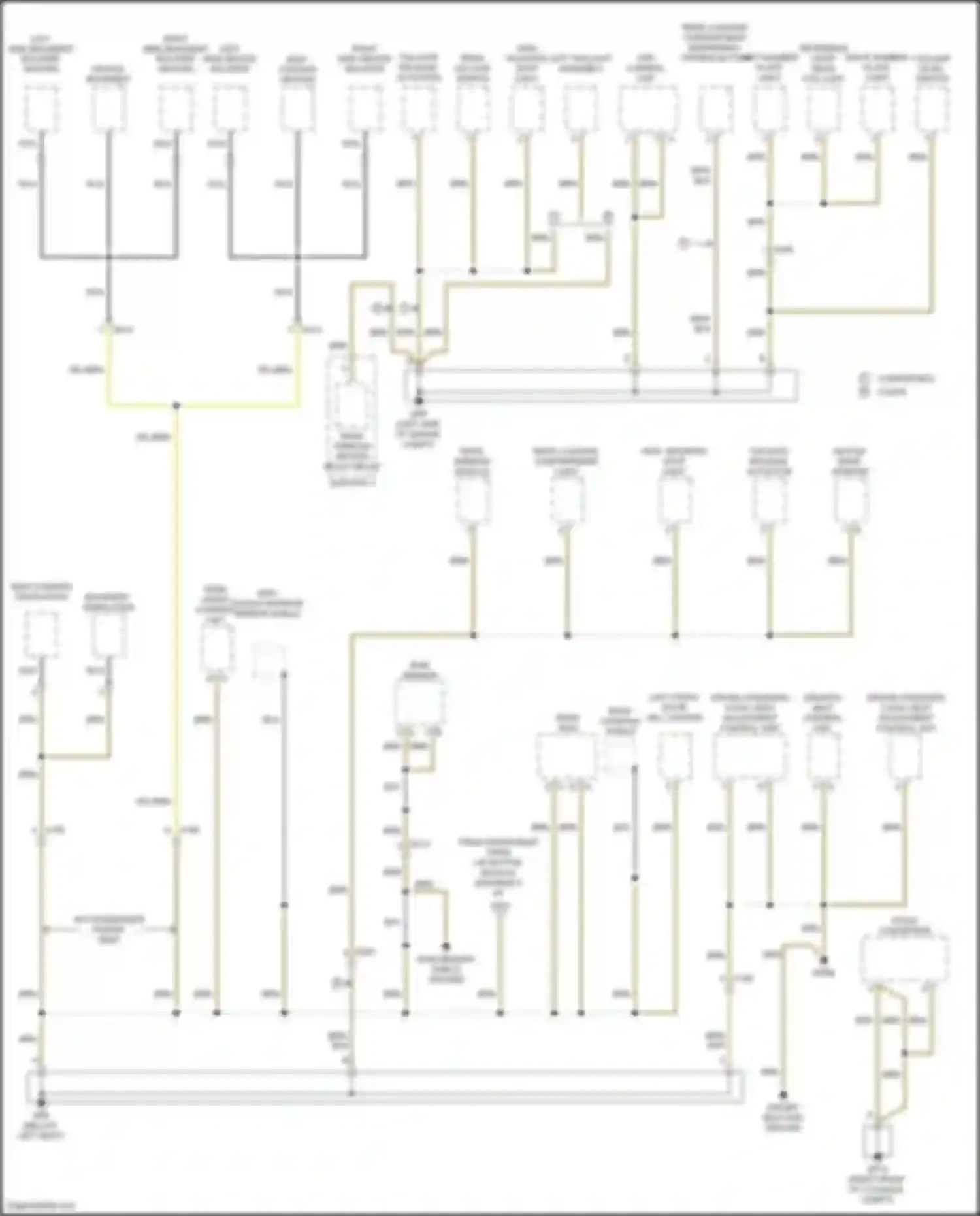 Cayman GT4 Porsche 981 (2015-2016): Ground distribution circuit (5 of 5)