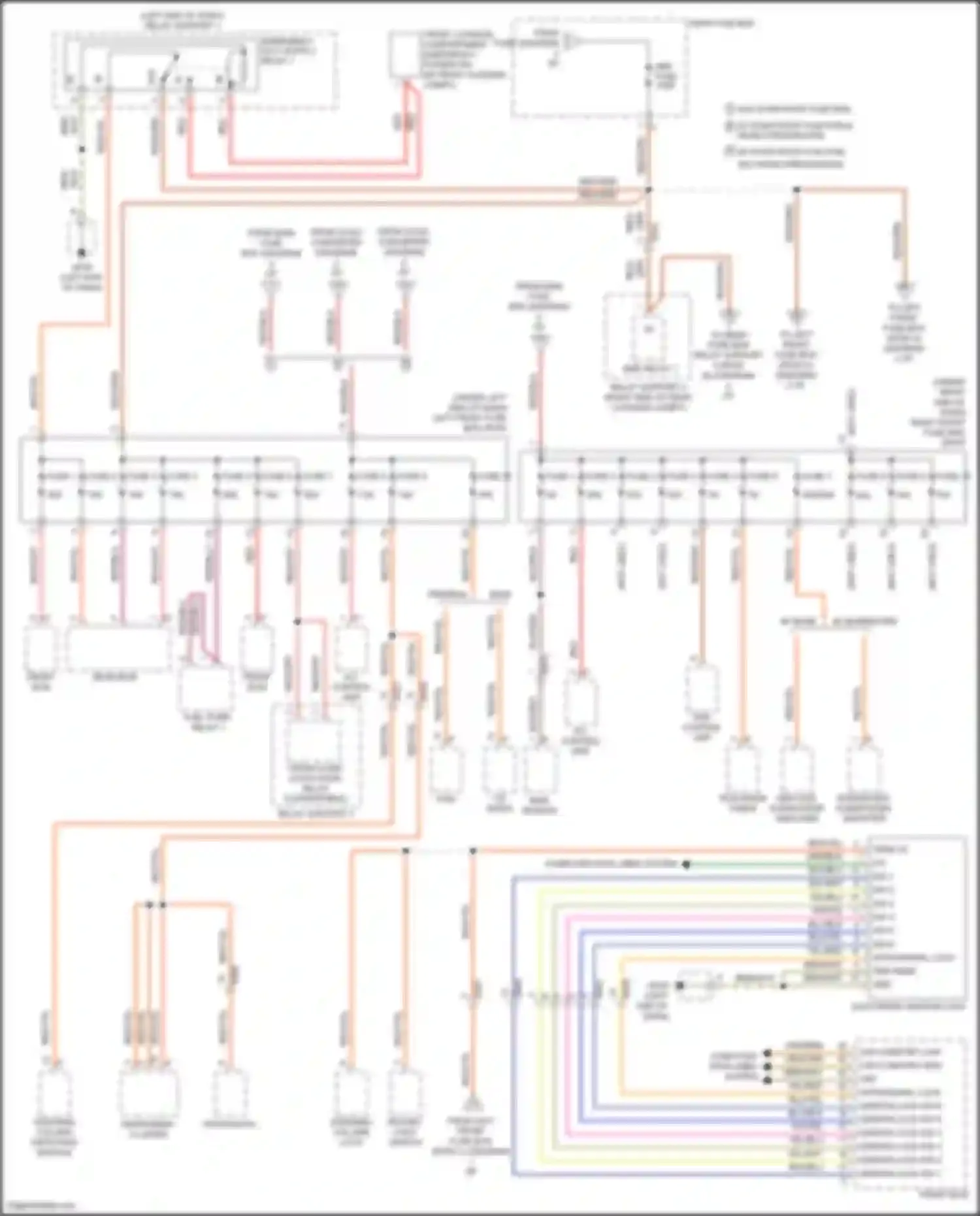 Cayman GT4 Porsche 981 (2015-2016): Power distribution circuit (4 of 5)