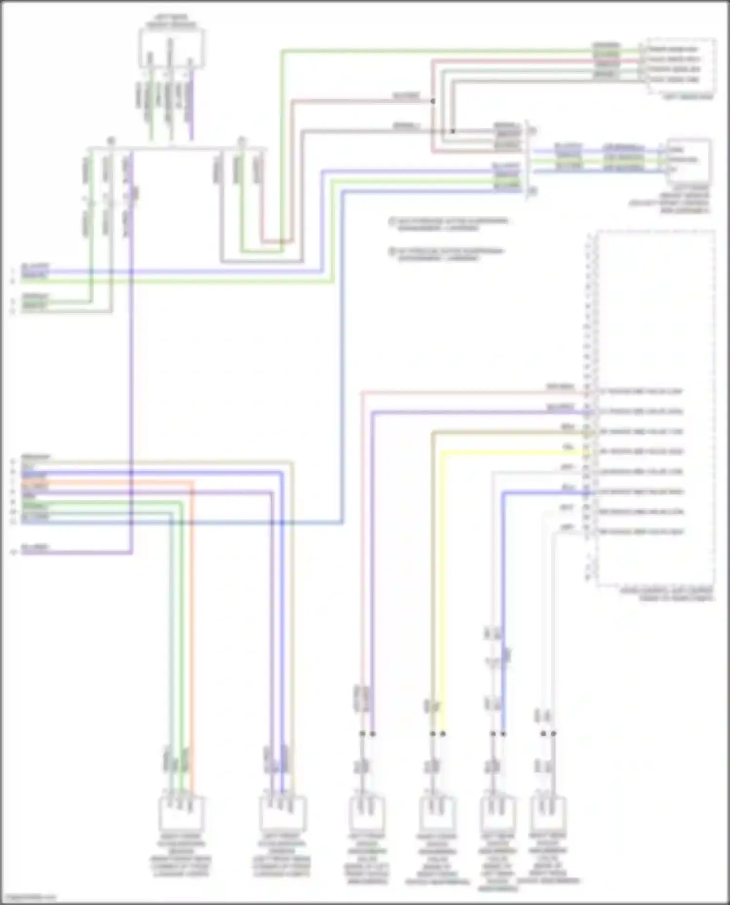 Wiring diagram blu/red for Porsche Cayman GT4 981 (2015-2016) (5 of 9)