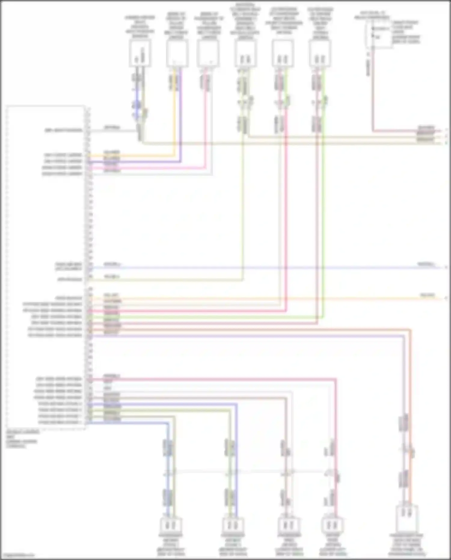 Wiring diagram blu/red for Porsche Cayman GT4 981 (2015-2016) (7 of 9)