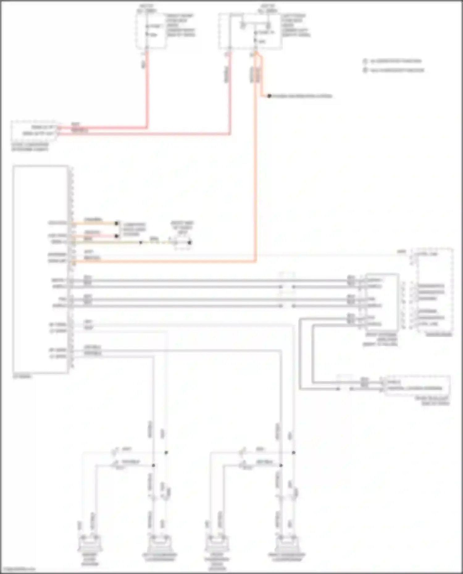 Wiring diagram left dashboard loudspeaker for Porsche Cayman GT4 981 (2015-2016)