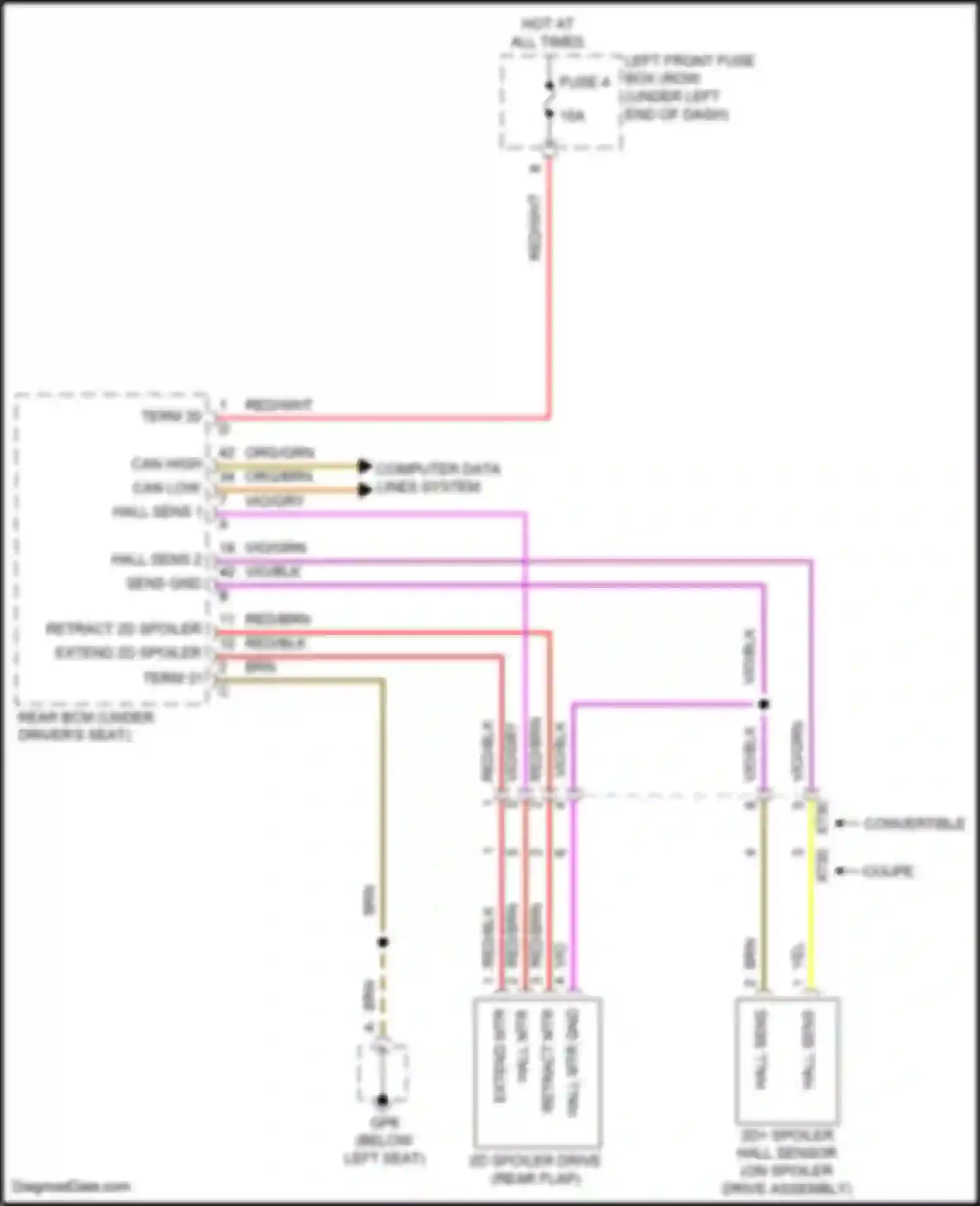 Wiring diagram can high for Porsche Cayman GT4 981 (2015-2016) (11 of 48)