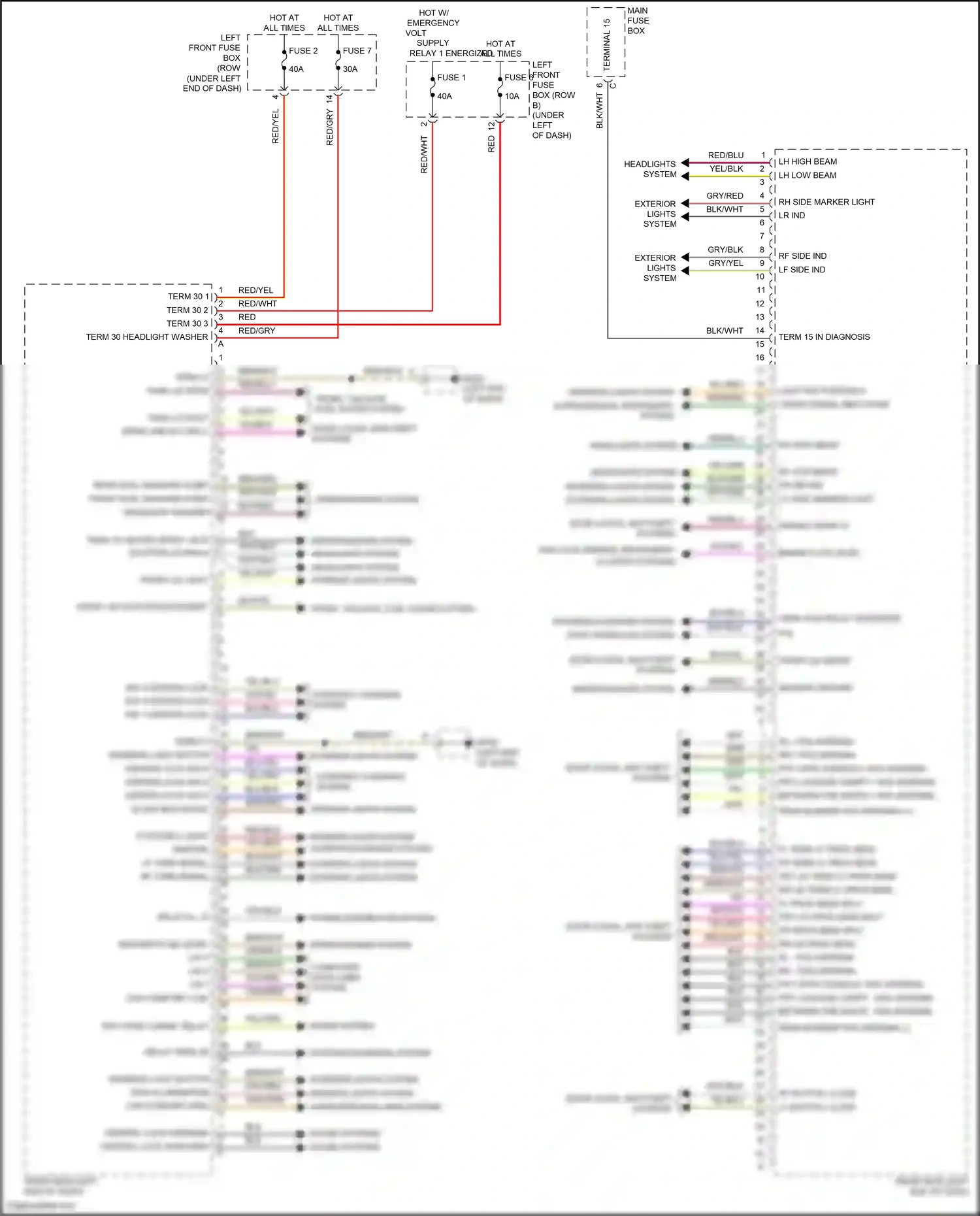 Wiring diagram central lock shielding for Porsche Cayman GT4 981 (2015-2016) (1 of 1)