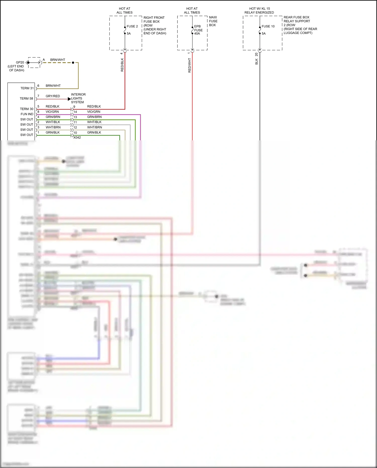Wiring diagram computer data lines system for Porsche Cayman GT4 981 (2015-2016) (23 of 82)
