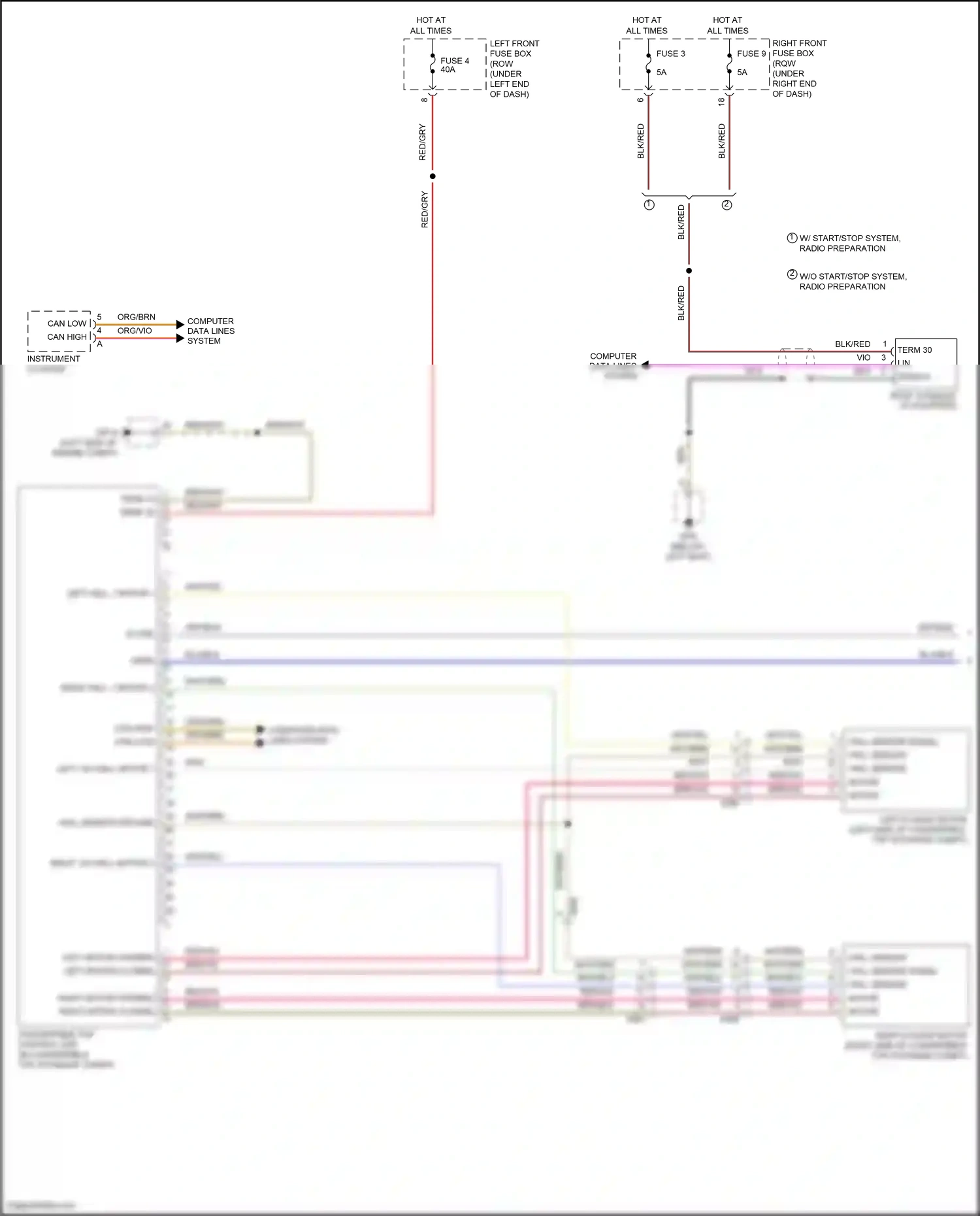 Wiring diagram computer data lines system for Porsche Cayman GT4 981 (2015-2016) (75 of 82)
