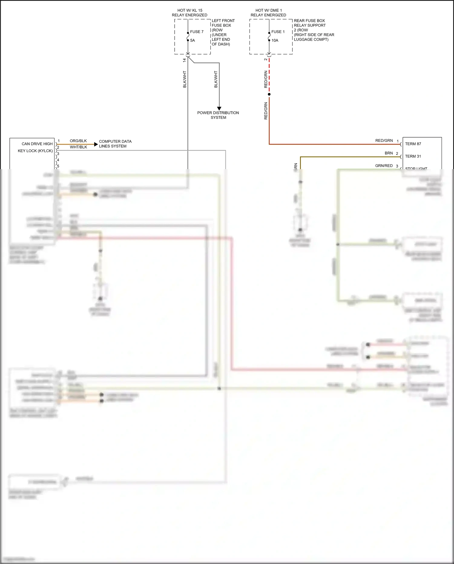 Wiring diagram computer data lines system for Porsche Cayman GT4 981 (2015-2016) (30 of 82)