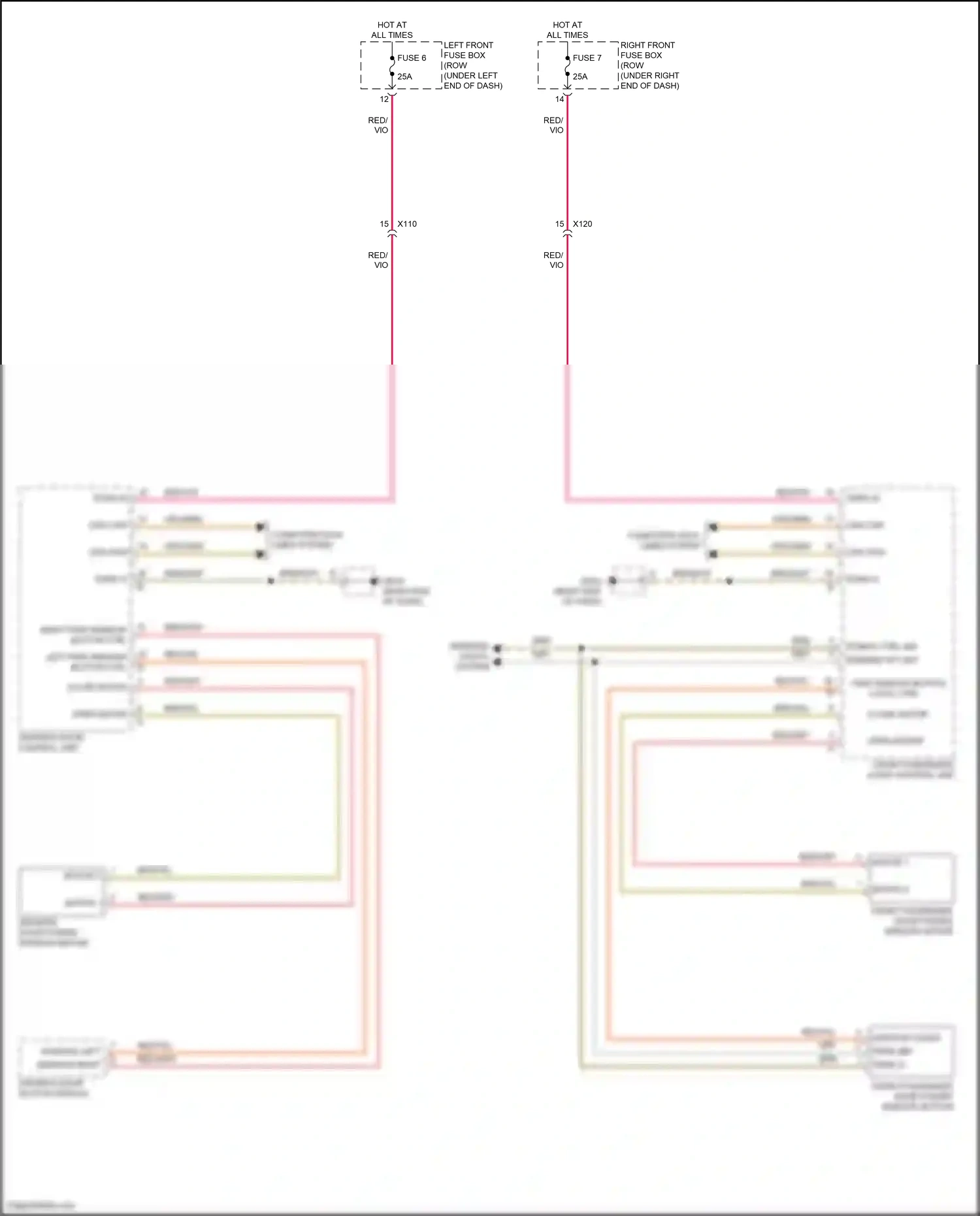 Wiring diagram computer data lines system for Porsche Cayman GT4 981 (2015-2016) (25 of 82)