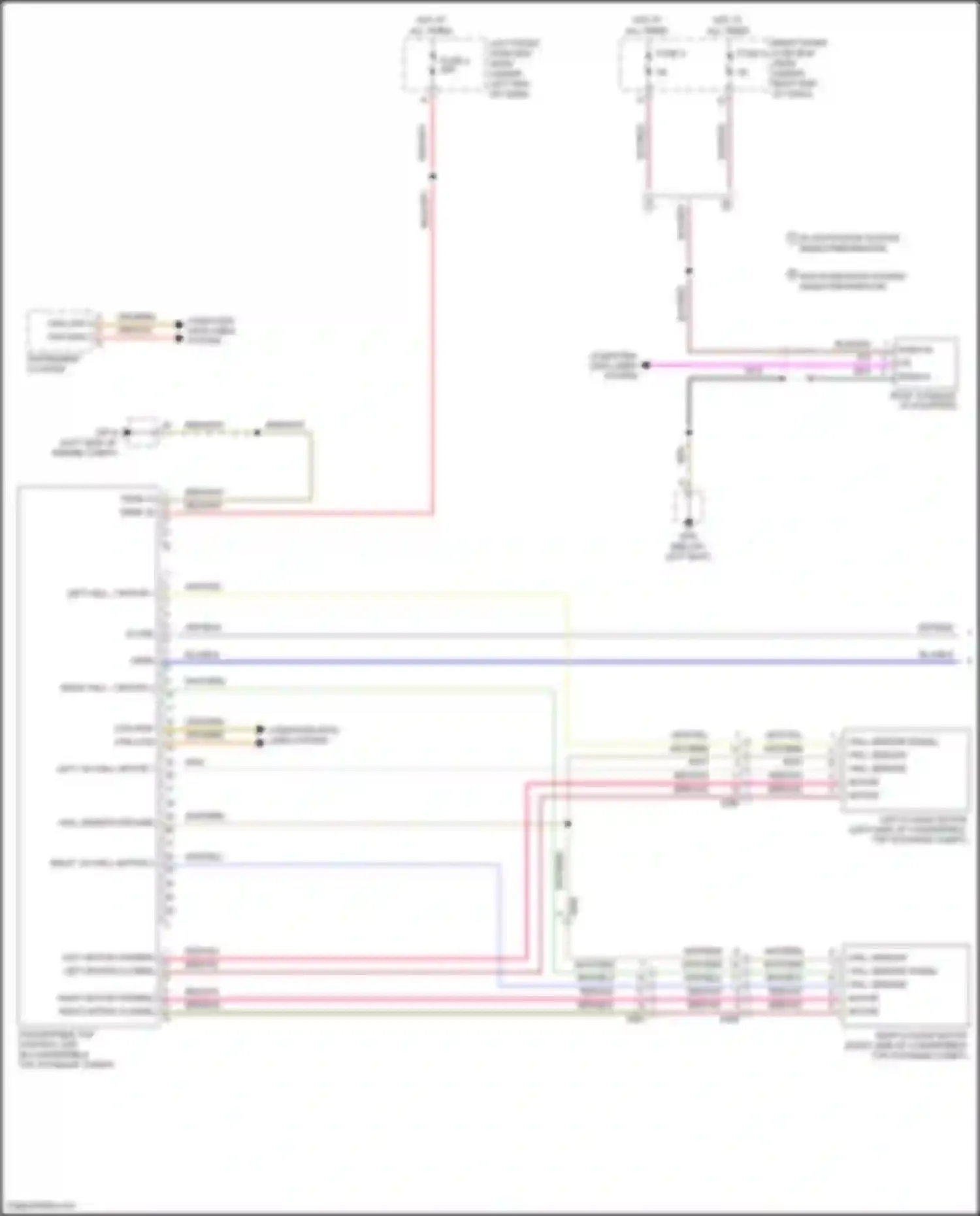 Wiring diagram convertible top control unit for Porsche Cayman GT4 981 (2015-2016) (4 of 4)