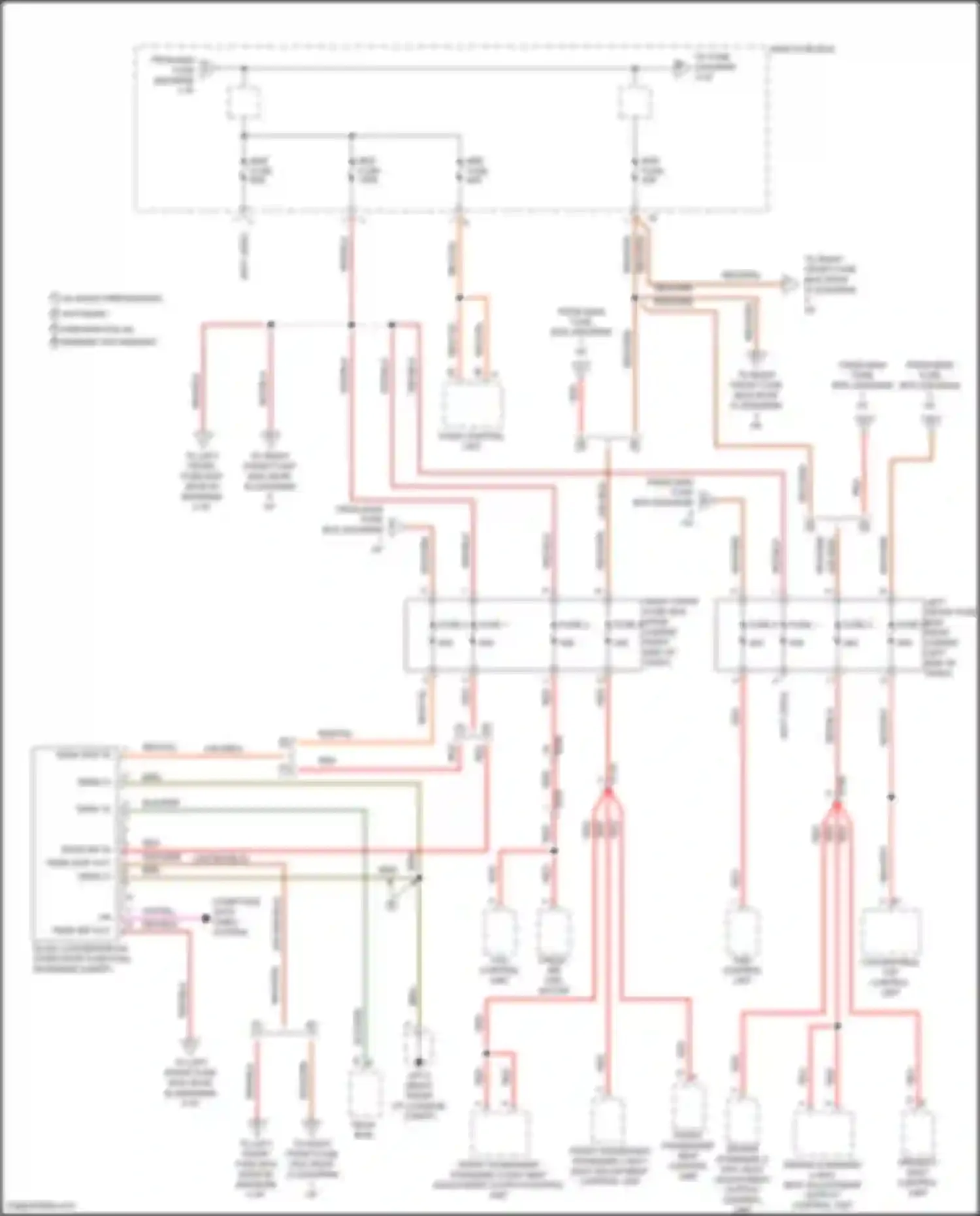 Wiring diagram convertible top control unit for Porsche Cayman GT4 981 (2015-2016) (3 of 4)