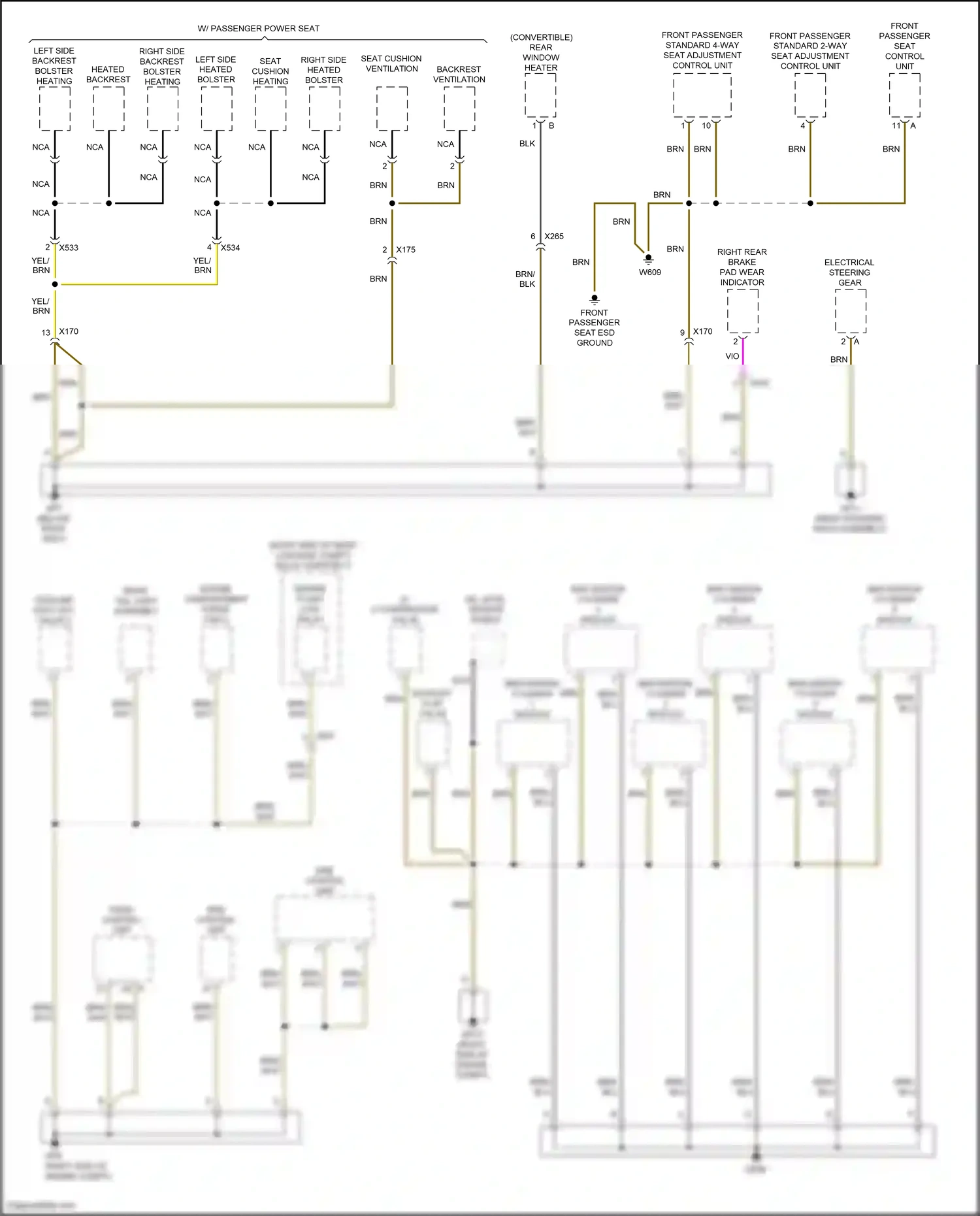 Wiring diagram epb control unit for Porsche Cayman GT4 981 (2015-2016) (3 of 5)