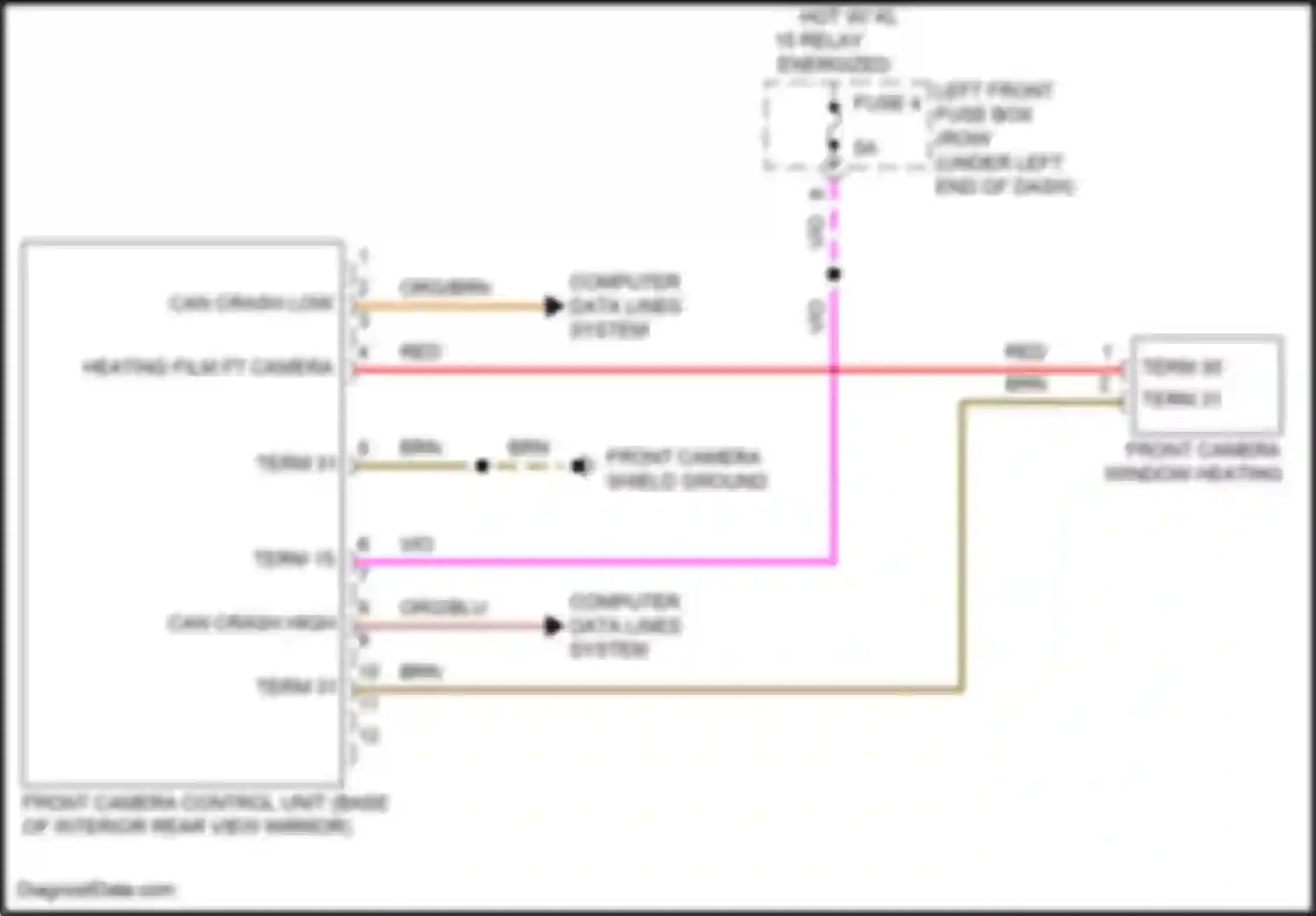 Wiring diagram fuse 4 for Porsche Cayman GT4 981 (2015-2016) (22 of 26)