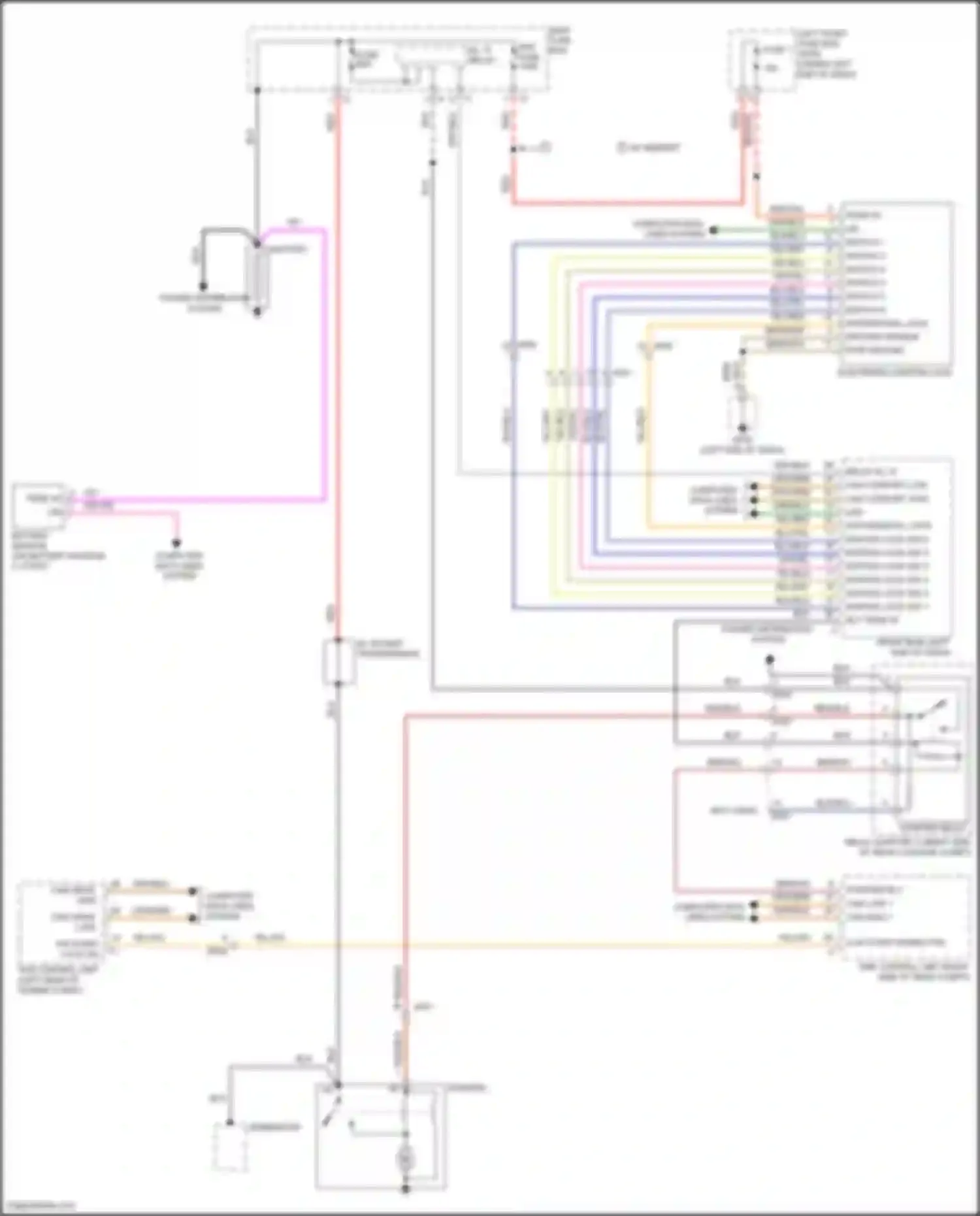 Wiring diagram ground sensor for Porsche Cayman GT4 981 (2015-2016)