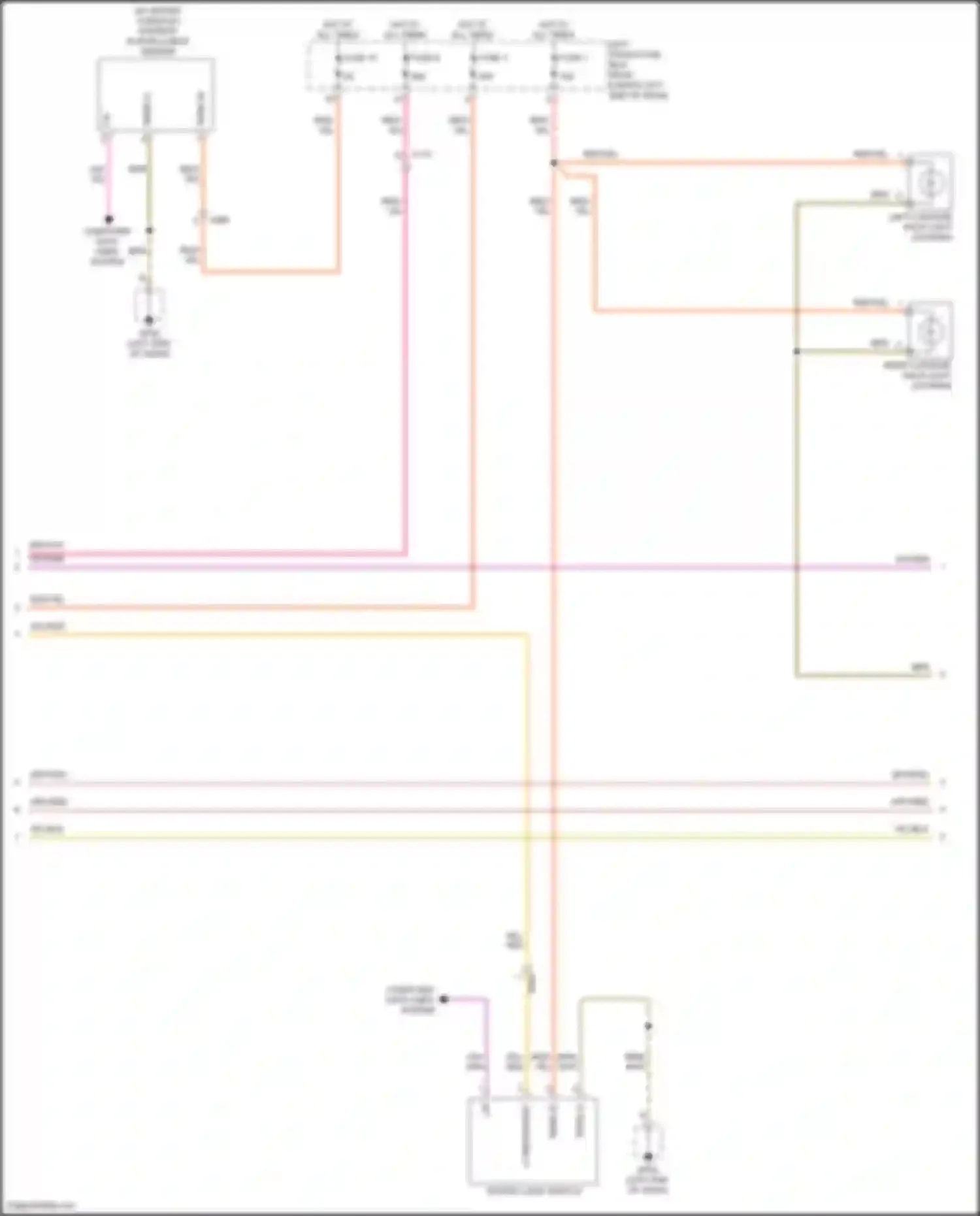 Wiring diagram rotary light switch for Porsche Cayman GT4 981 (2015-2016)