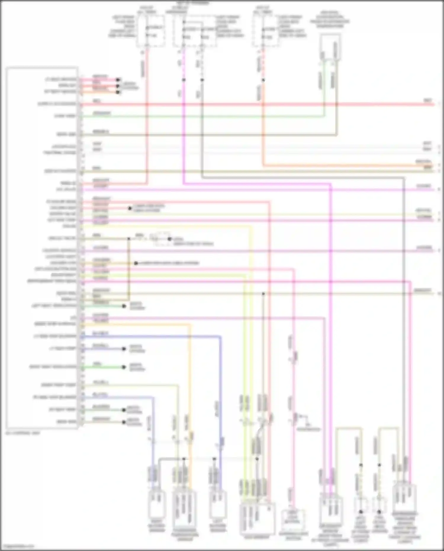 Wiring diagram w/ start/stop function for Porsche Cayman GT4 981 (2015-2016)