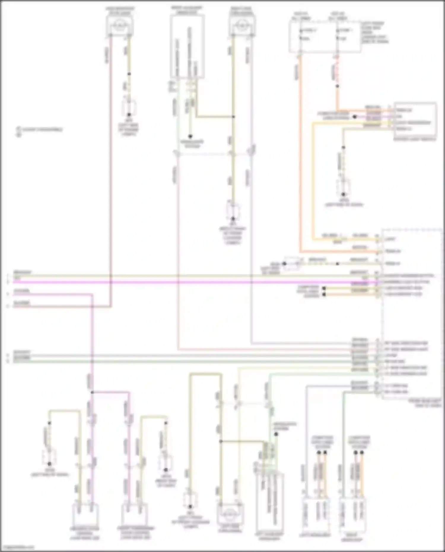 Wiring diagram computer data lines system for Porsche Cayman GT4 981 (2015-2016)