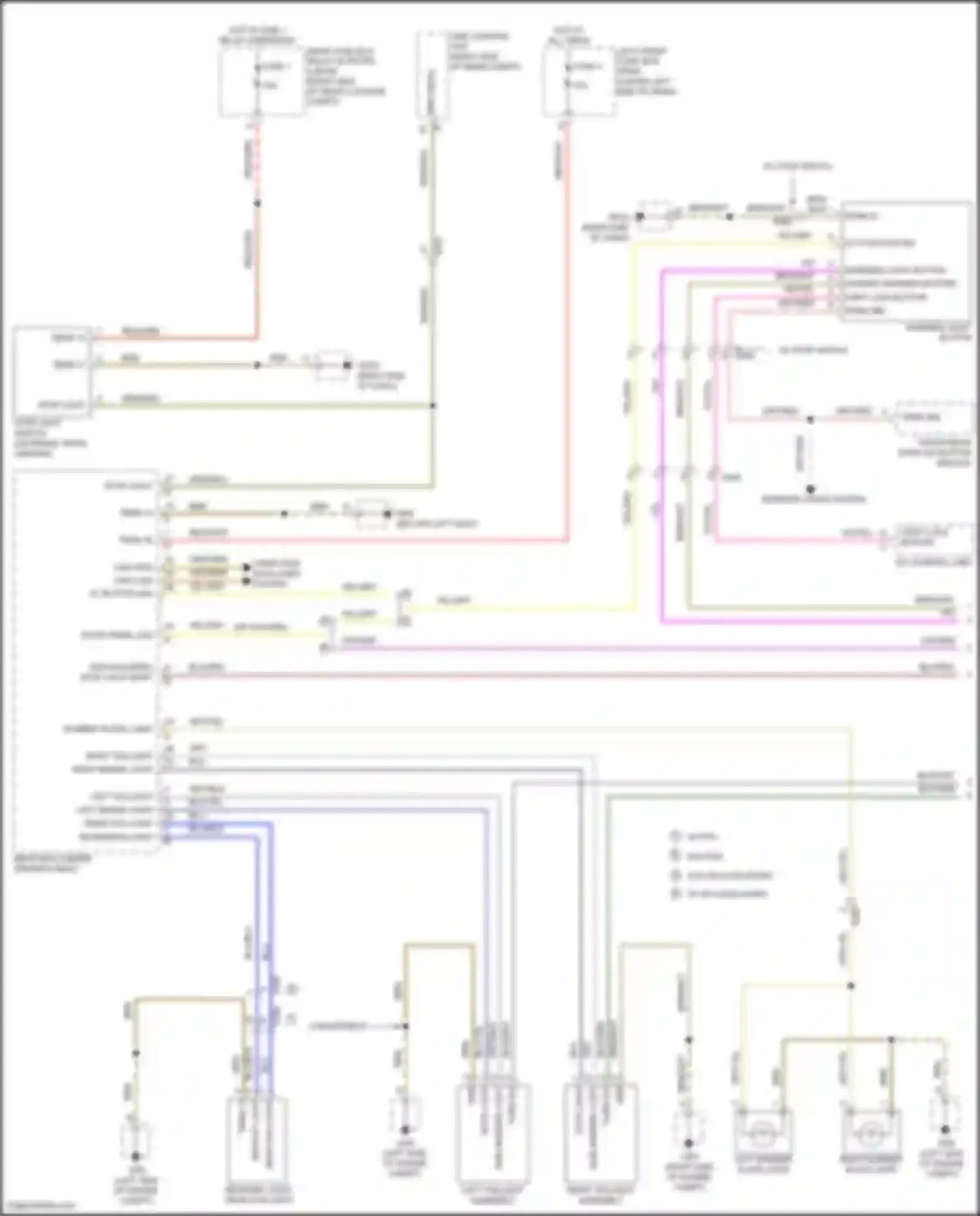 Wiring diagram computer data lines system for Porsche Cayman GT4 981 (2015-2016)