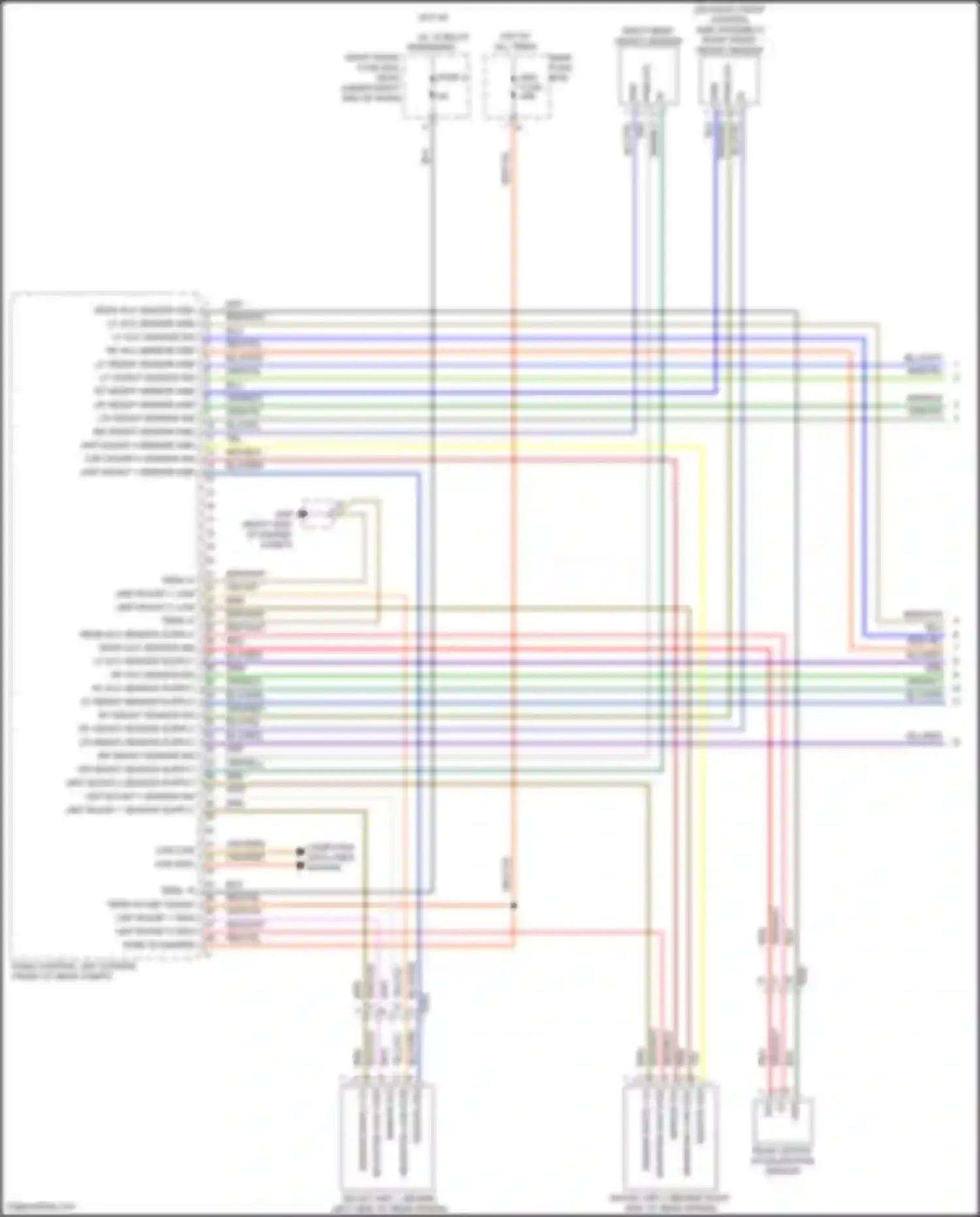 Wiring diagram lf height sensor gnd for Porsche Cayman GT4 981 (2015-2016)
