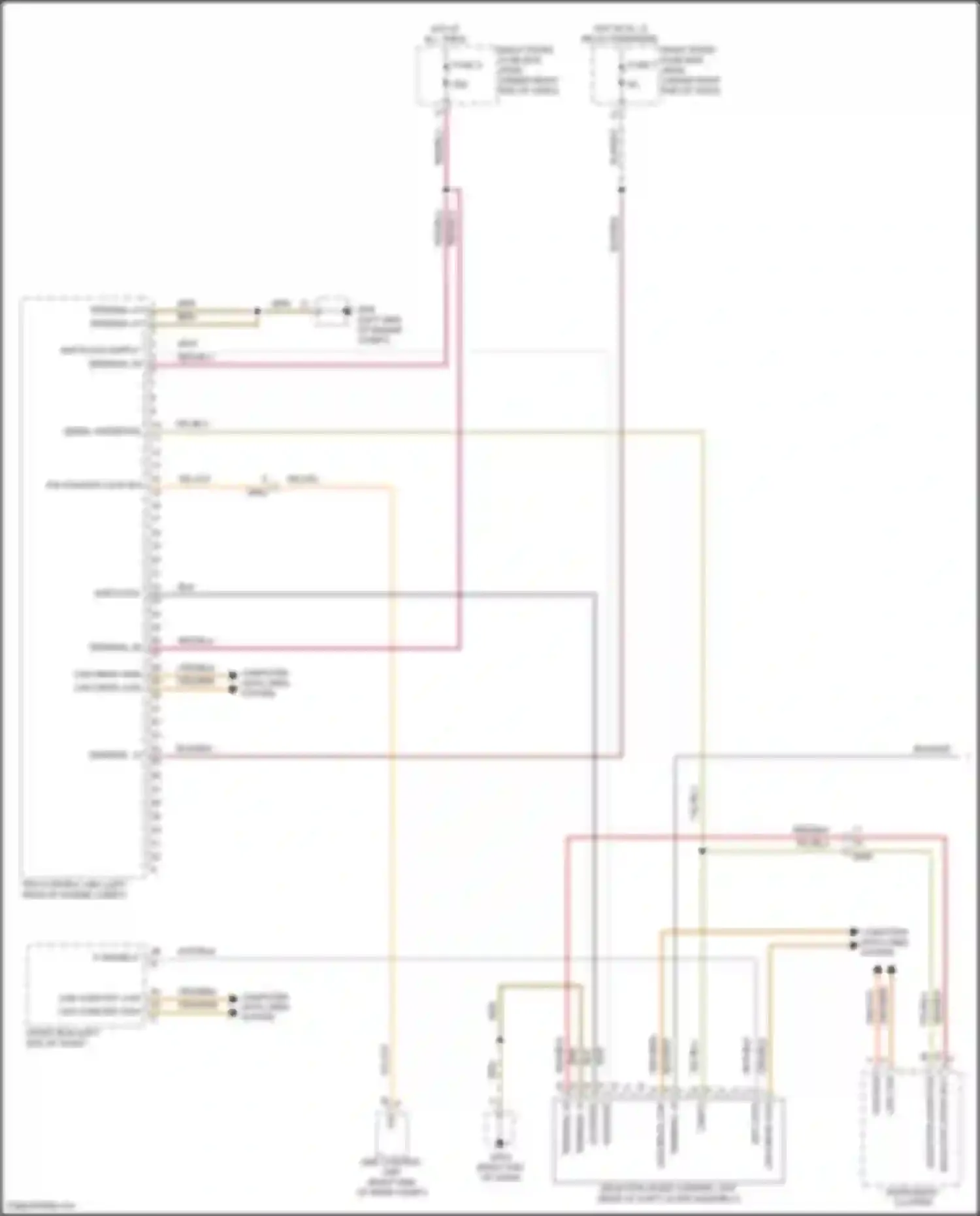 Wiring diagram computer data lines system for Porsche Cayman GT4 981 (2015-2016)