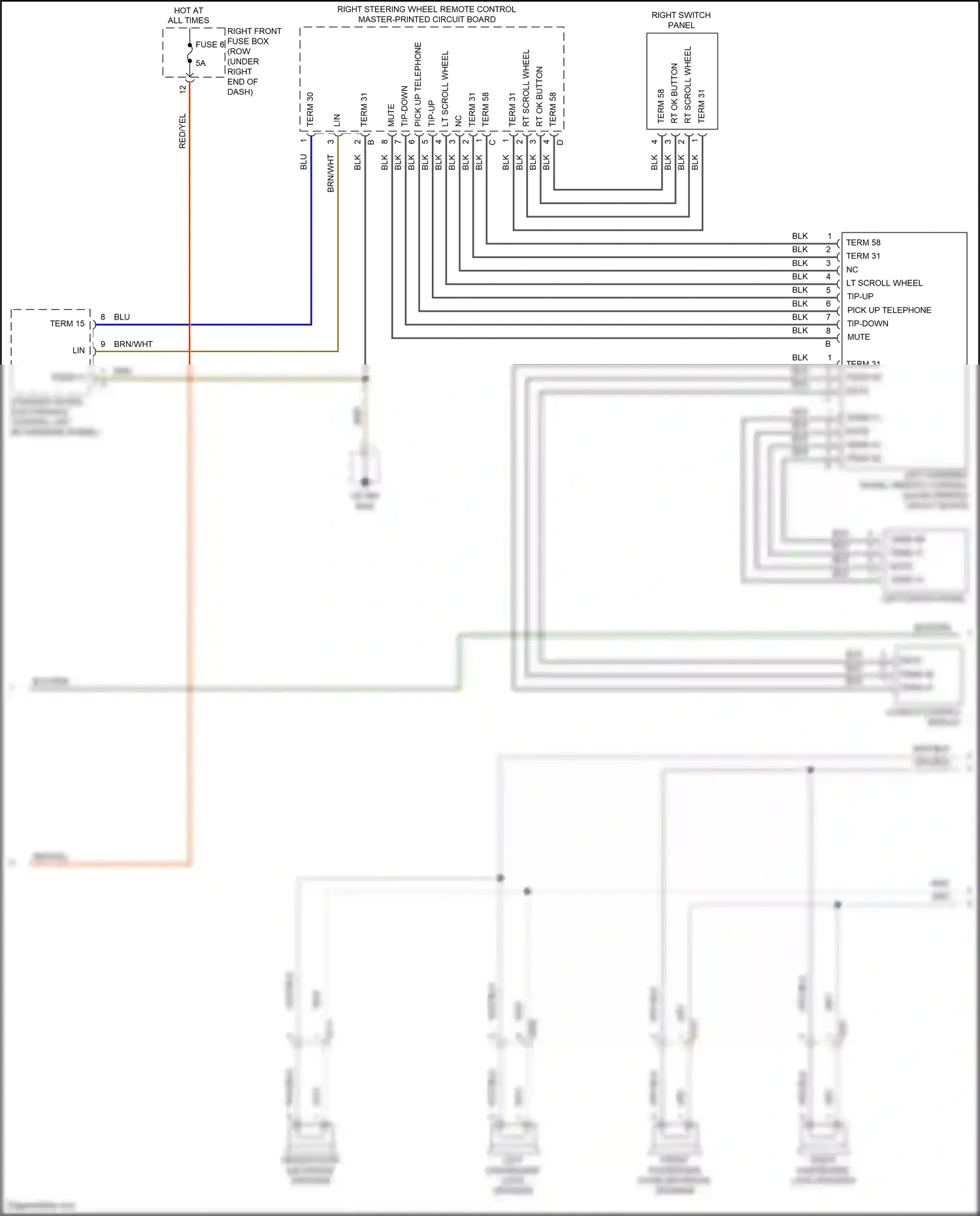 Wiring diagram launch control display for Porsche Cayman GT4 981 (2015-2016) (1 of 6)