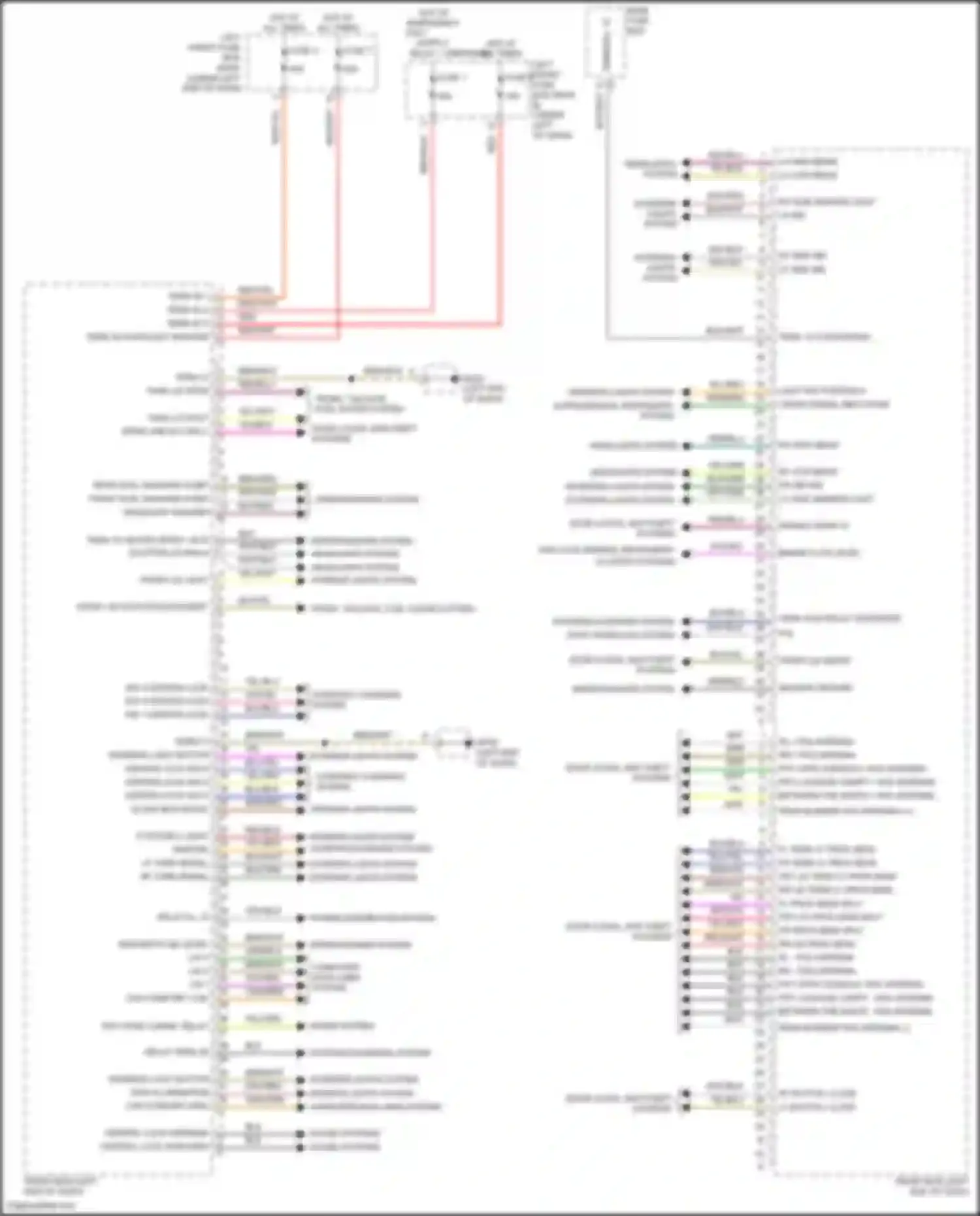 Wiring diagram rf turn signal for Porsche Cayman GT4 981 (2015-2016)