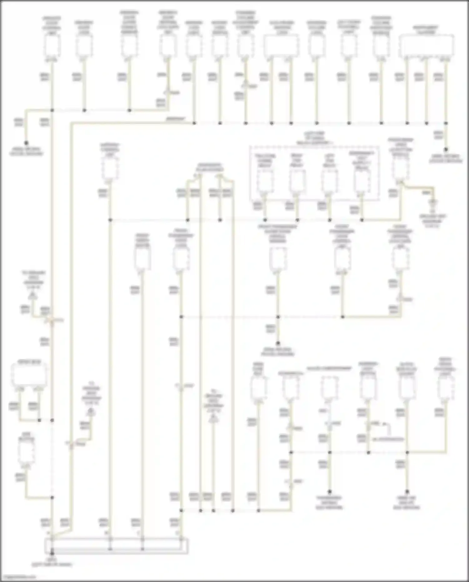 Wiring diagram main fuse box for Porsche Cayman GT4 981 (2015-2016) (5 of 12)