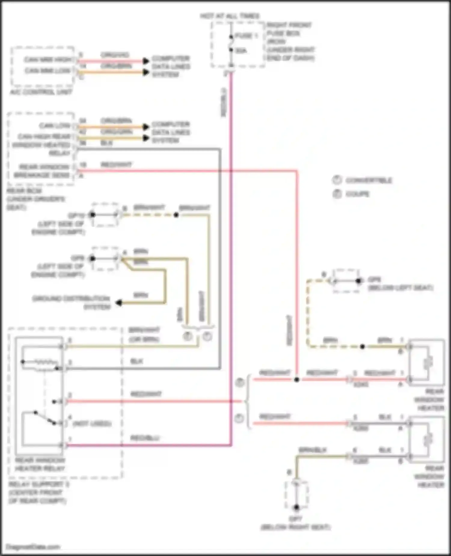 Wiring diagram org/brn for Porsche Cayman GT4 981 (2015-2016) (13 of 77)