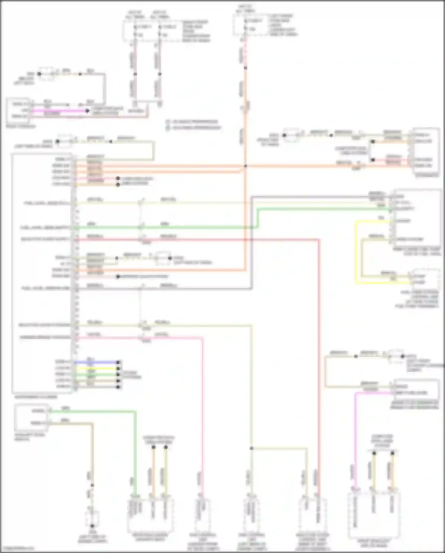 Wiring diagram parking brake function for Porsche Cayman GT4 981 (2015-2016) (1 of 1)