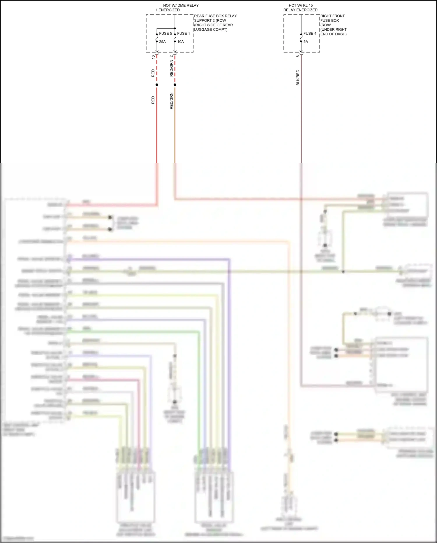 Wiring diagram pdk control unit for Porsche Cayman GT4 981 (2015-2016) (4 of 11)