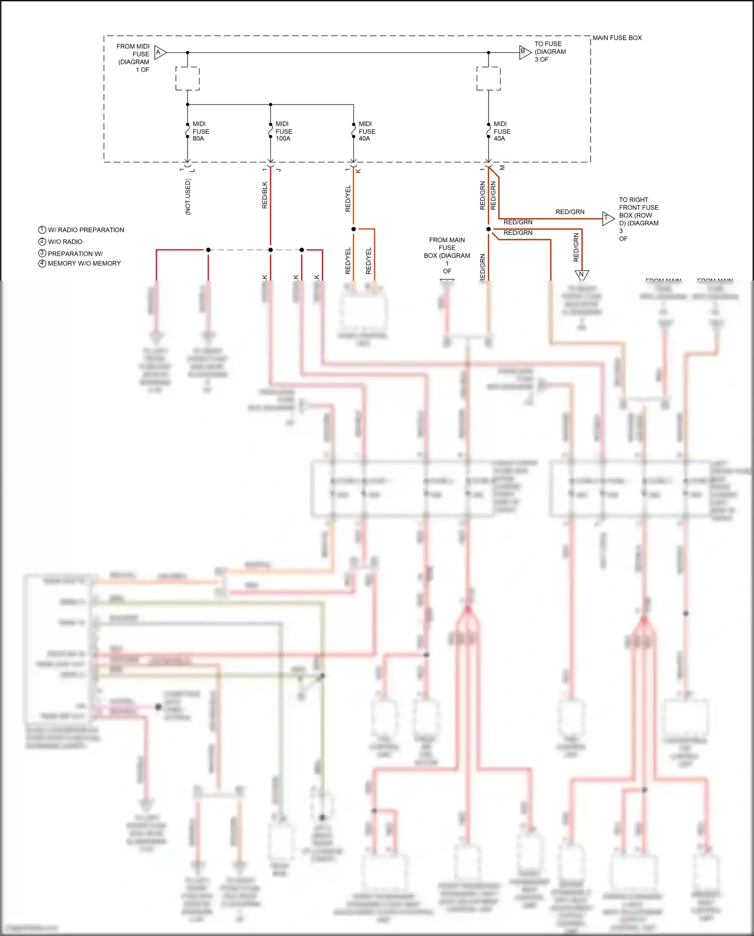 Wiring diagram psm control unit for Porsche Cayman GT4 981 (2015-2016) (4 of 5)