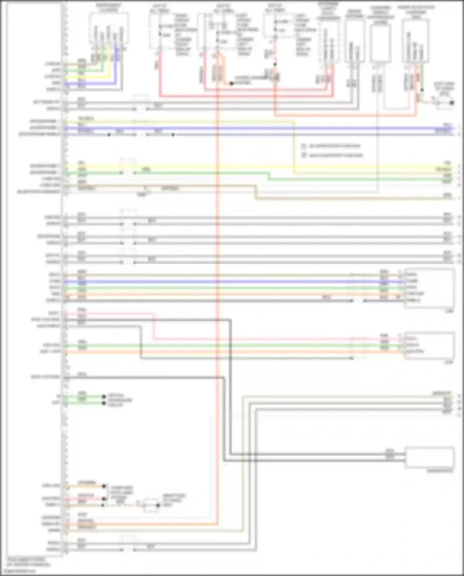 Wiring diagram radio hf for Porsche Cayman GT4 981 (2015-2016) (2 of 6)
