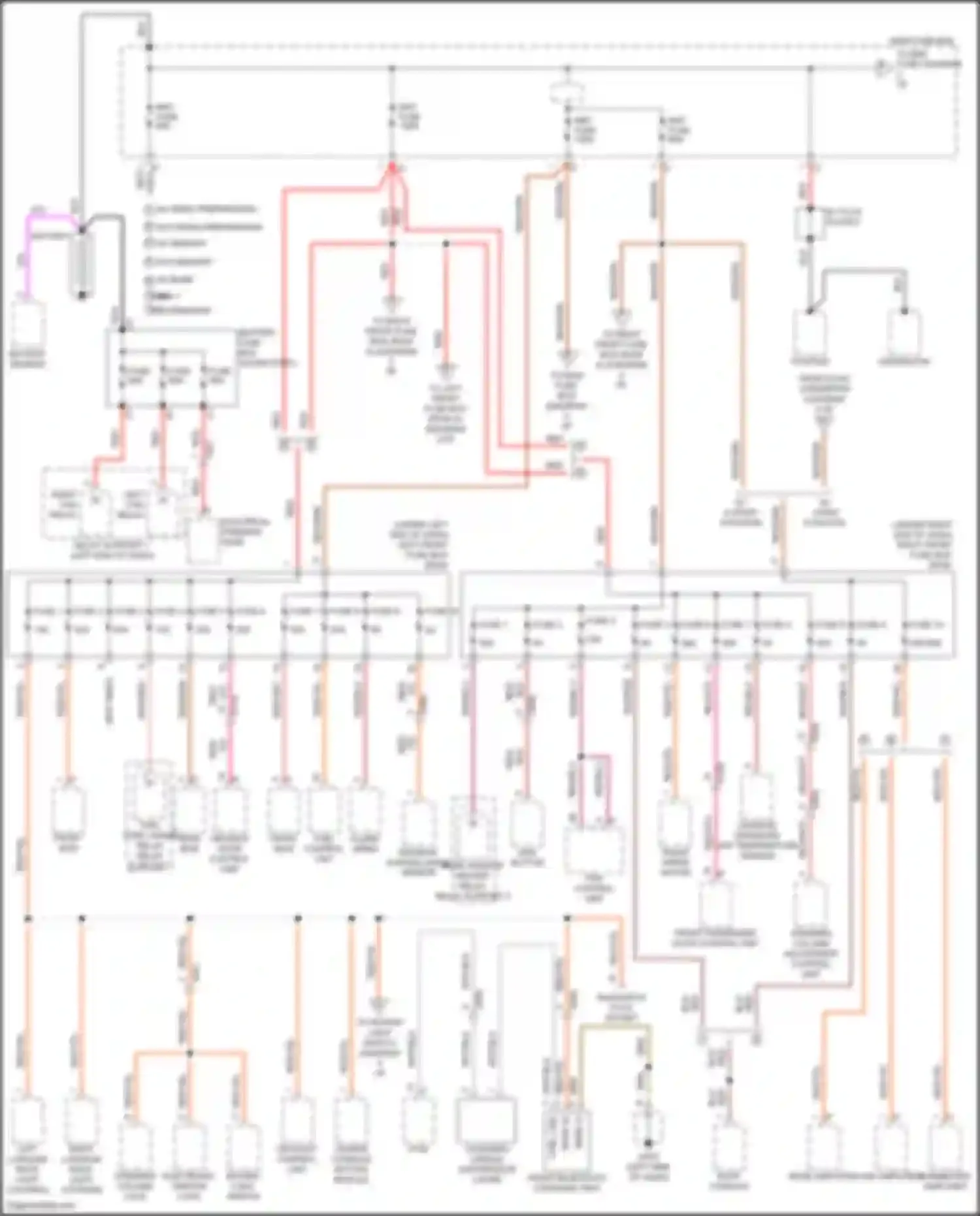 Wiring diagram rotary light switch for Porsche Cayman GT4 981 (2015-2016) (6 of 7)