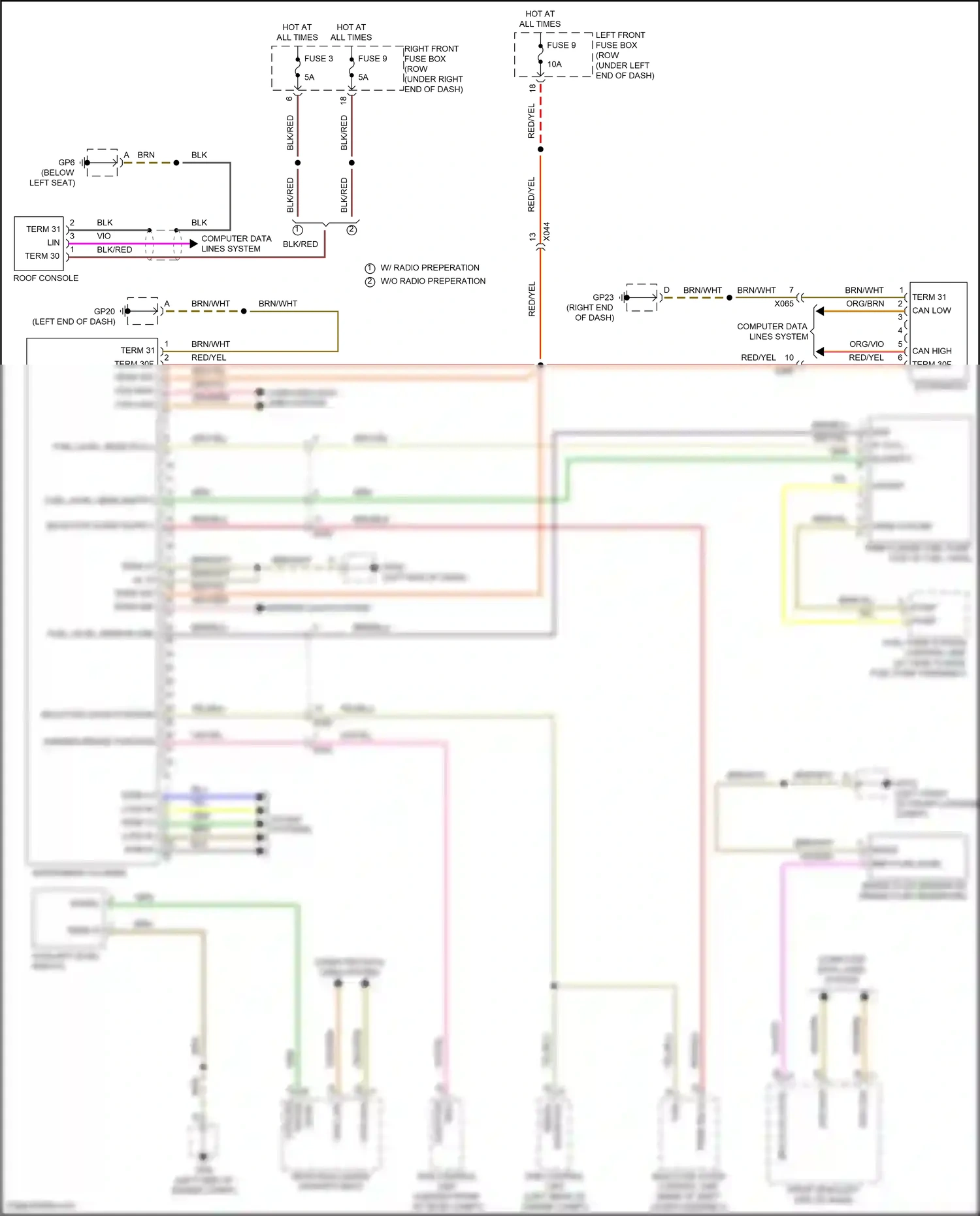 Wiring diagram selector lever control unit for Porsche Cayman GT4 981 (2015-2016) (3 of 5)