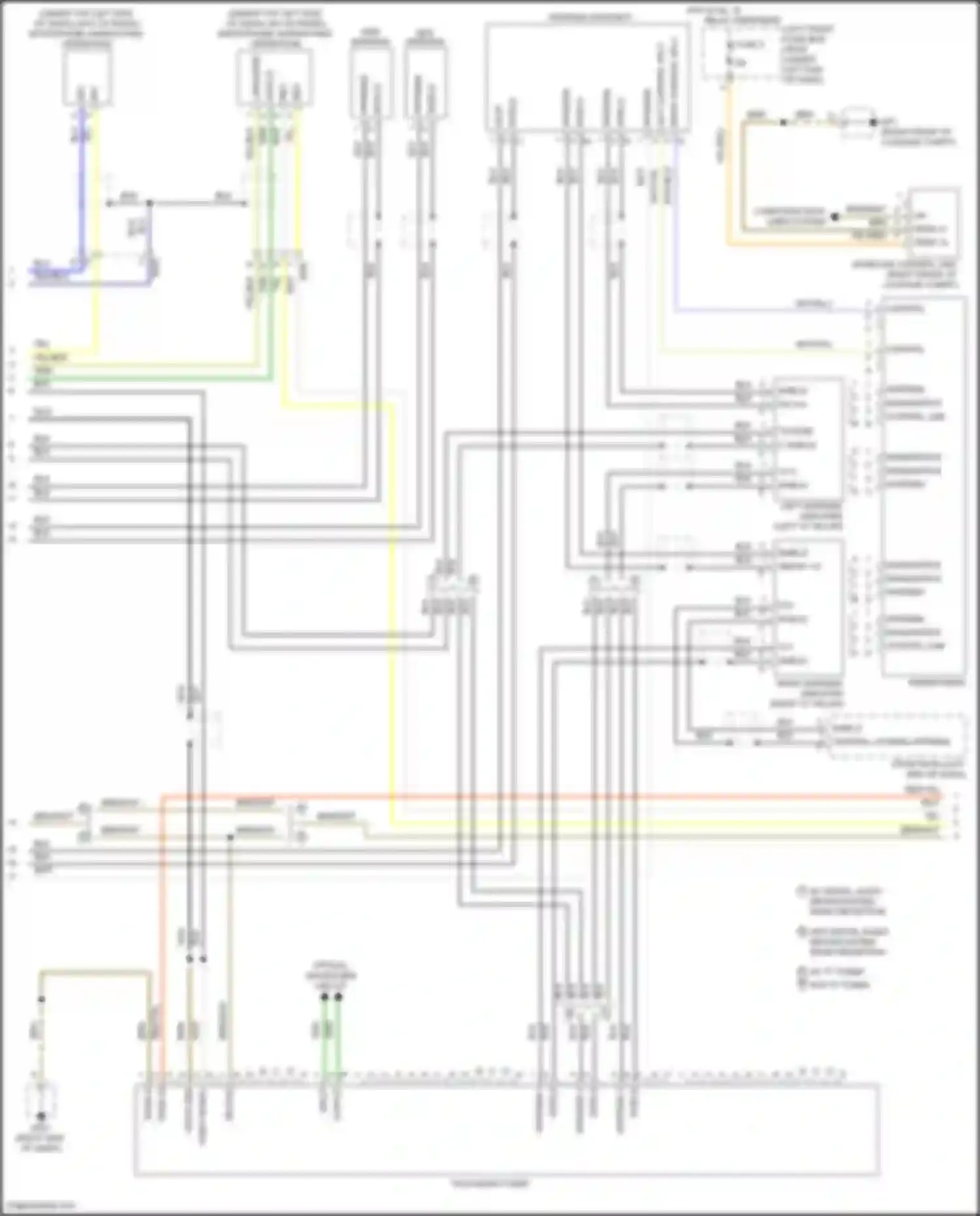 Wiring diagram left control sply for Porsche Cayman GT4 981 (2015-2016)