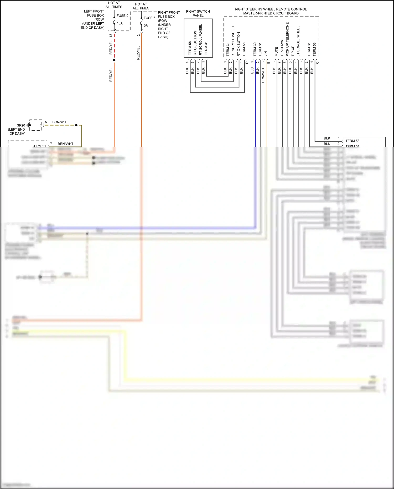 Wiring diagram steering column switching module for Porsche Cayman GT4 981 (2015-2016) (8 of 14)