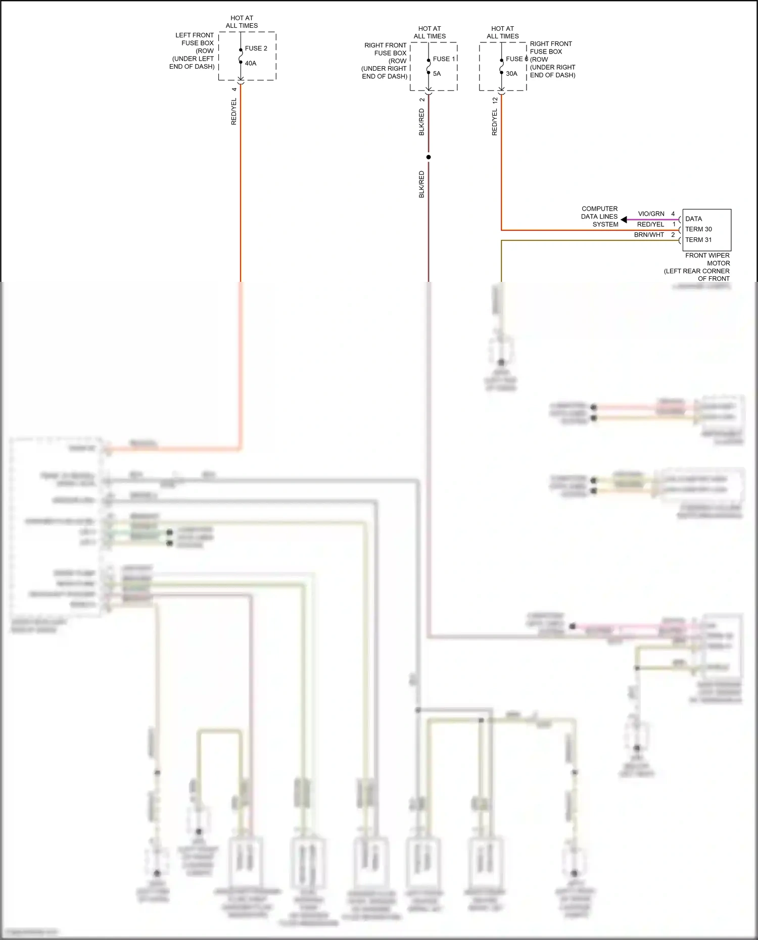 Wiring diagram steering column switching module for Porsche Cayman GT4 981 (2015-2016) (3 of 14)