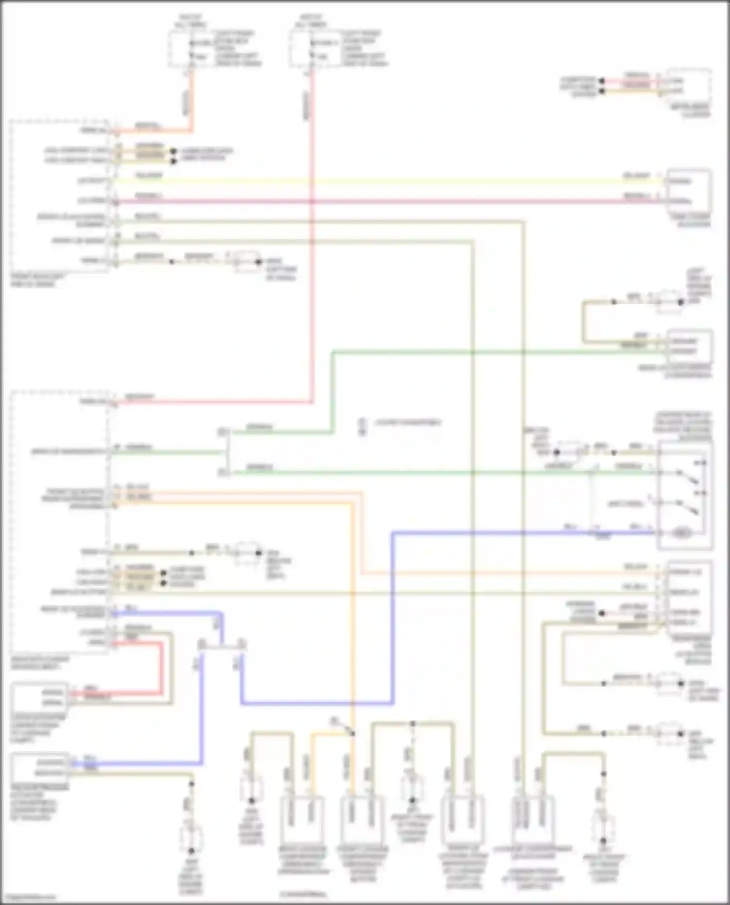 Wiring diagram tailgate release actuator for Porsche Cayman GT4 981 (2015-2016) (2 of 2)