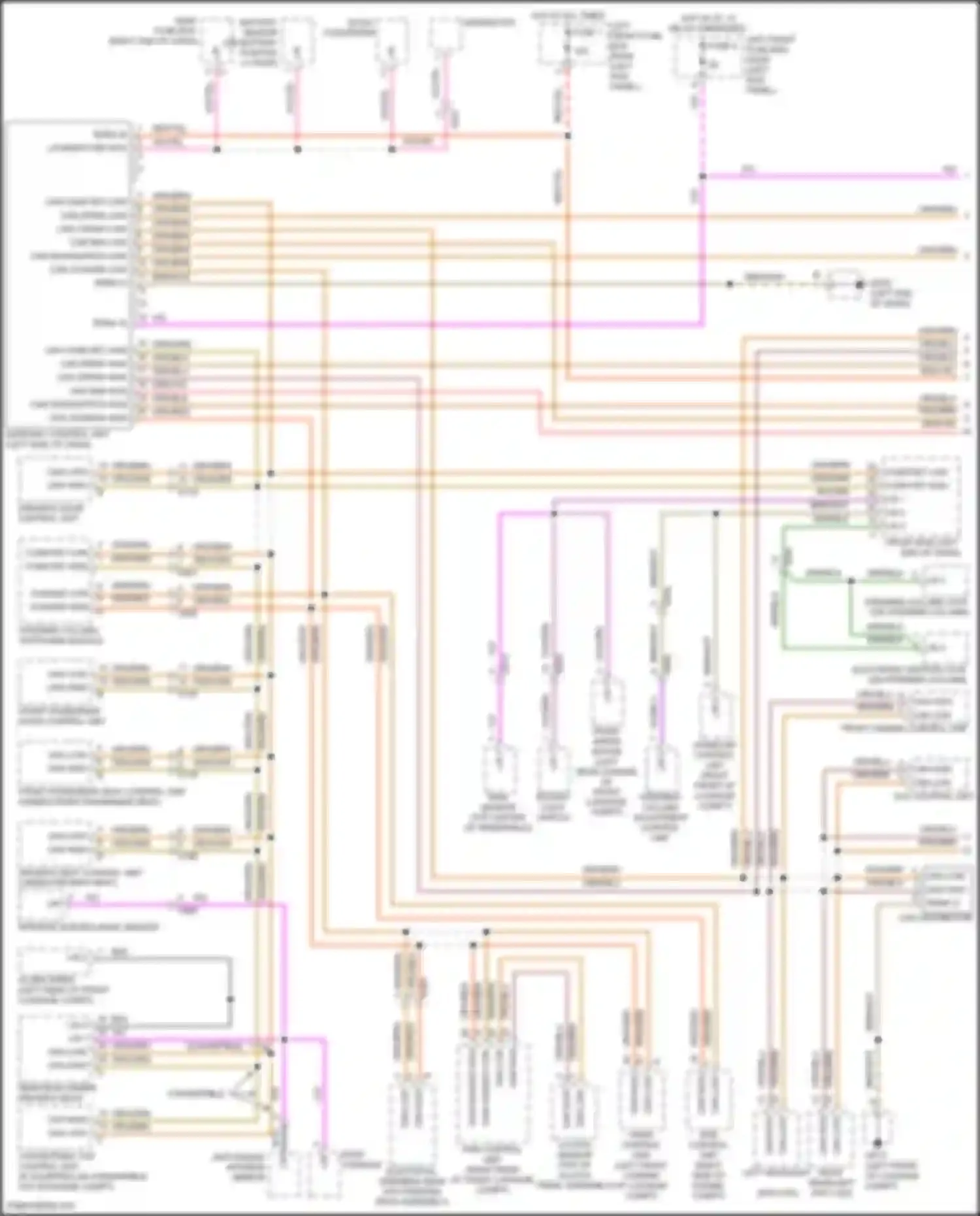 Cayman GT4 Porsche 982 (2019-2024): Computer data lines circuit (1 of 2)