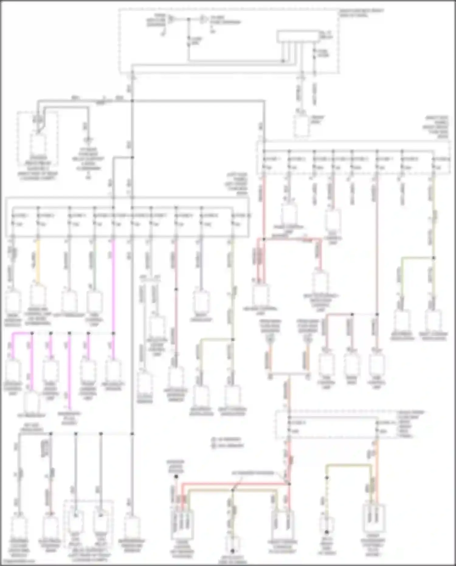 Cayman GT4 Porsche 982 (2019-2024): Power distribution circuit (3 of 5)