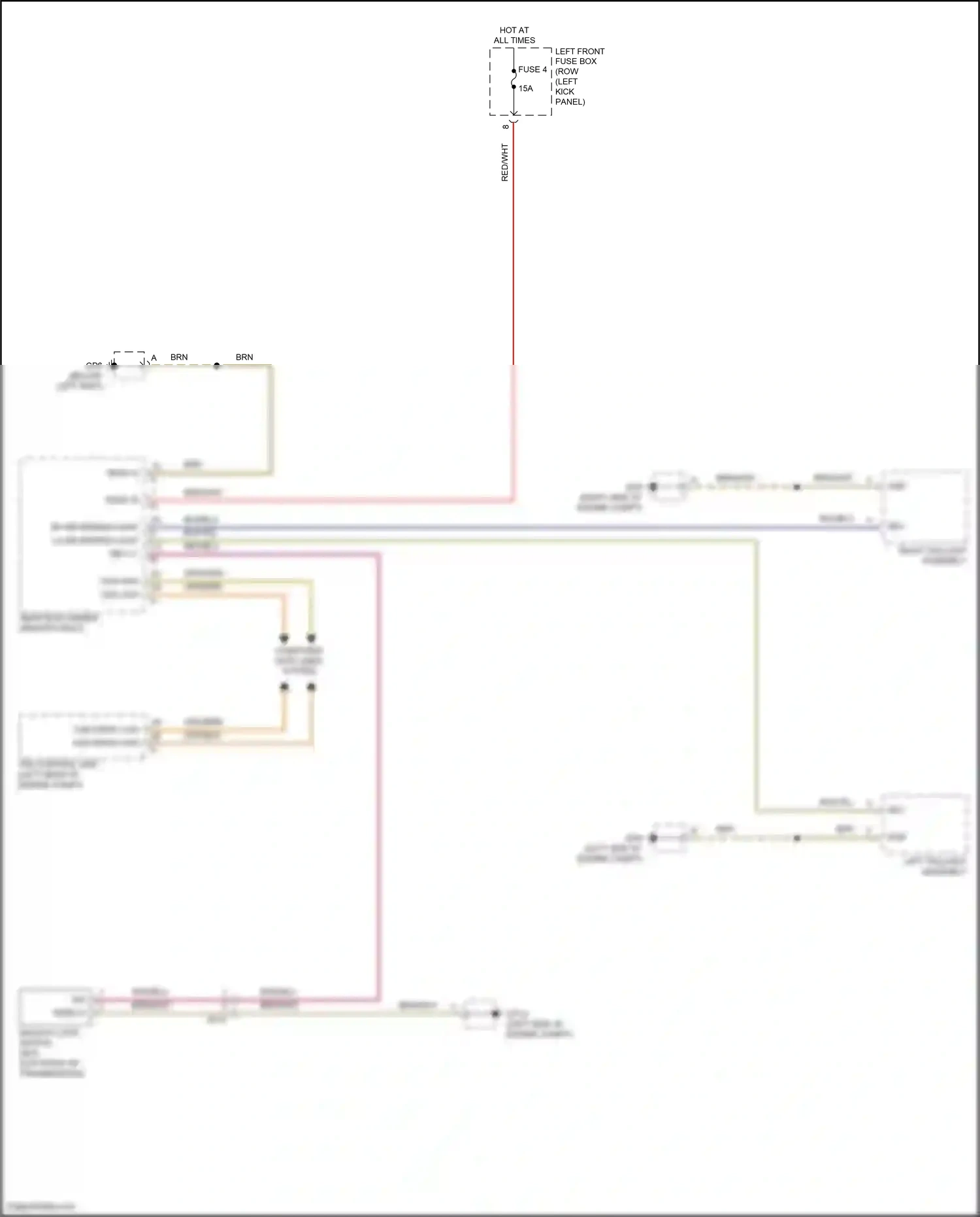 Wiring diagram backup light switch for Porsche Cayman GT4 982 (2019-2024) (1 of 2)