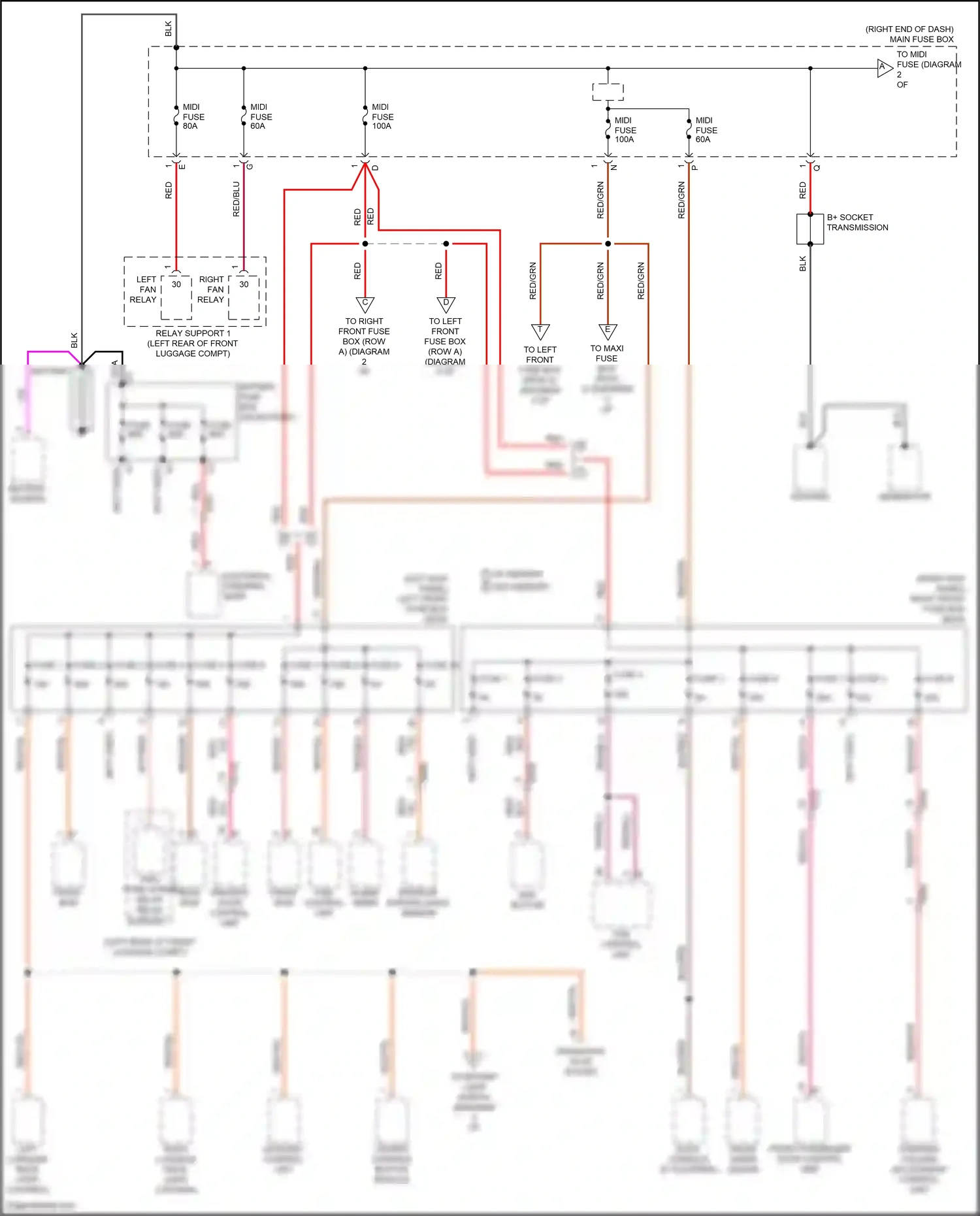 Wiring diagram battery sensor for Porsche Cayman GT4 982 (2019-2024) (3 of 4)